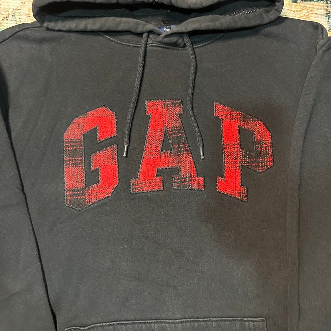 [XL] GAP 체크로고 후드티 상품이미지2