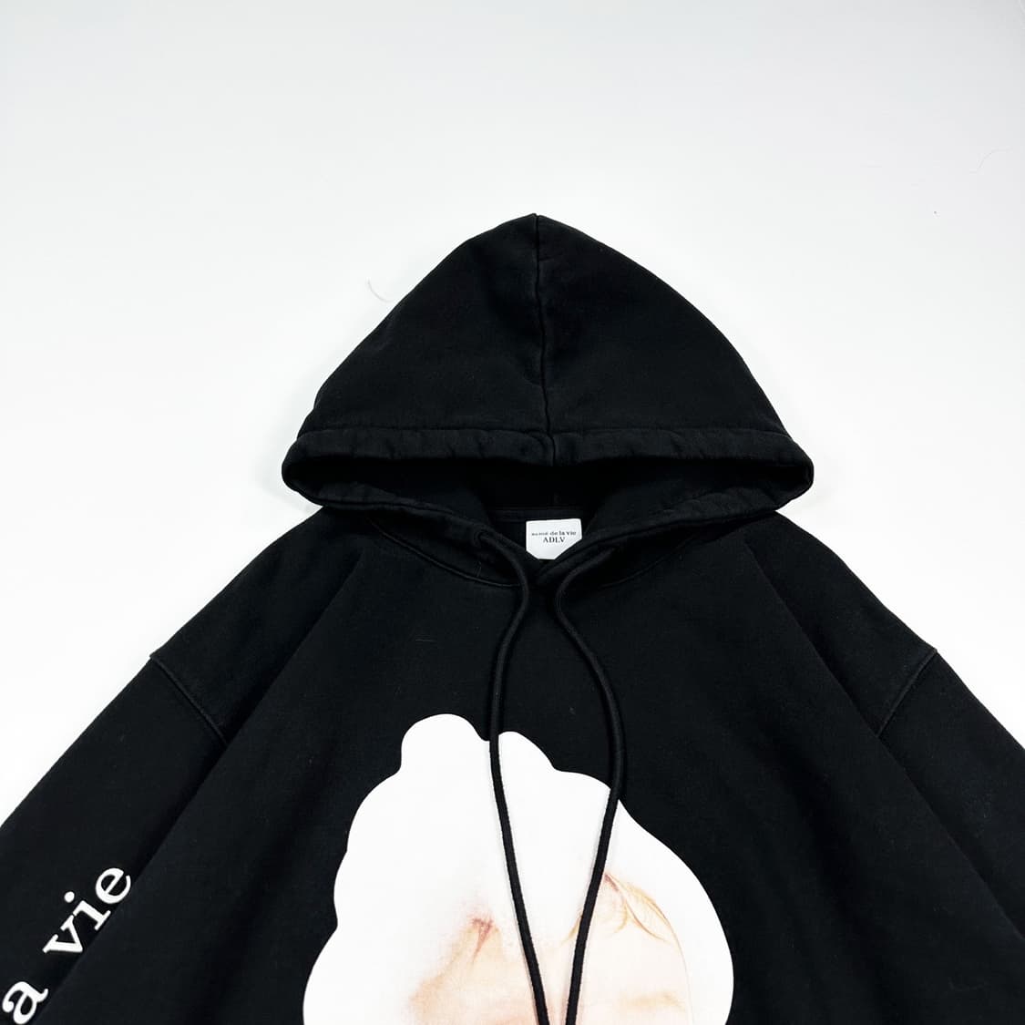 아크메드라비 베이비 페이스 블랙 후드티 (실측 XL) 상품이미지1