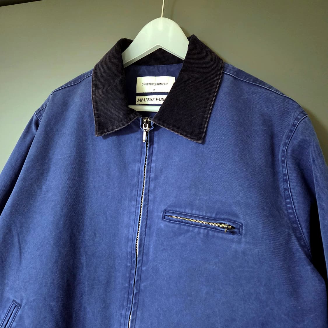 [M] 처칠롬퍼 프렌치 메카닉 워크자켓 워시드블루 / 디트로이트 상품이미지3