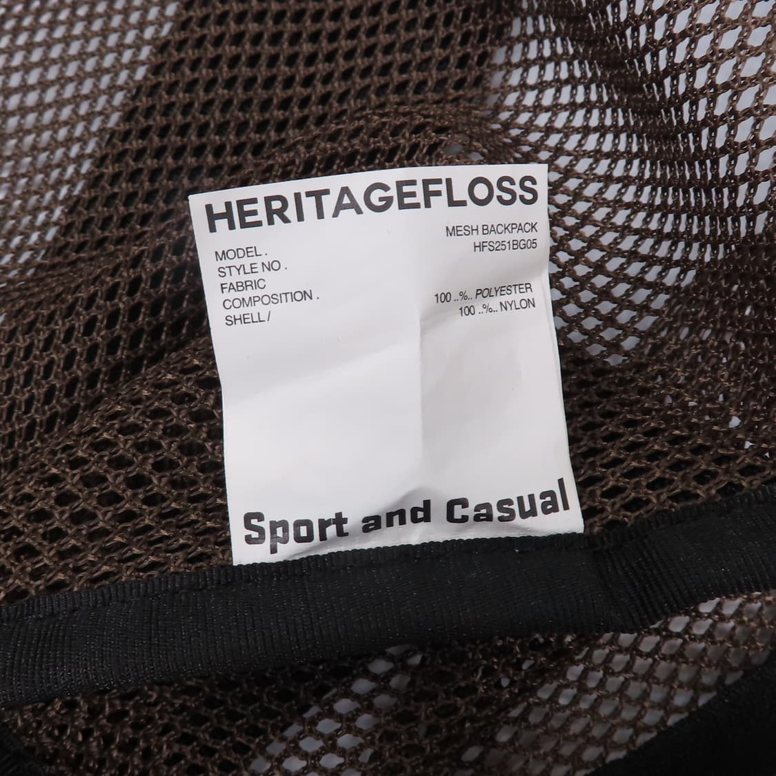 헤리티지플로스 메쉬 백팩 상품이미지4