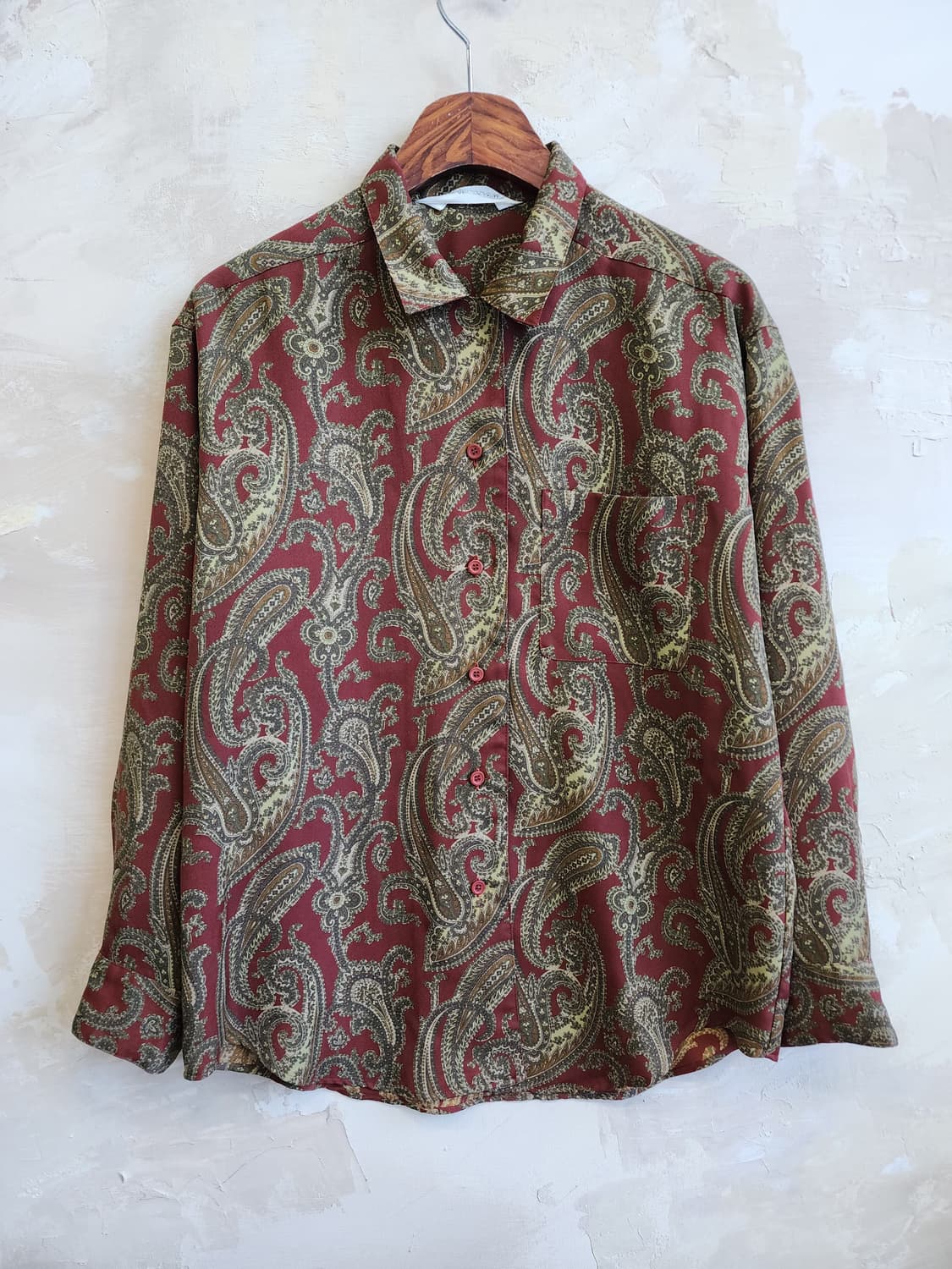 일본빈티지 페이즐리 블라우스 상품이미지1