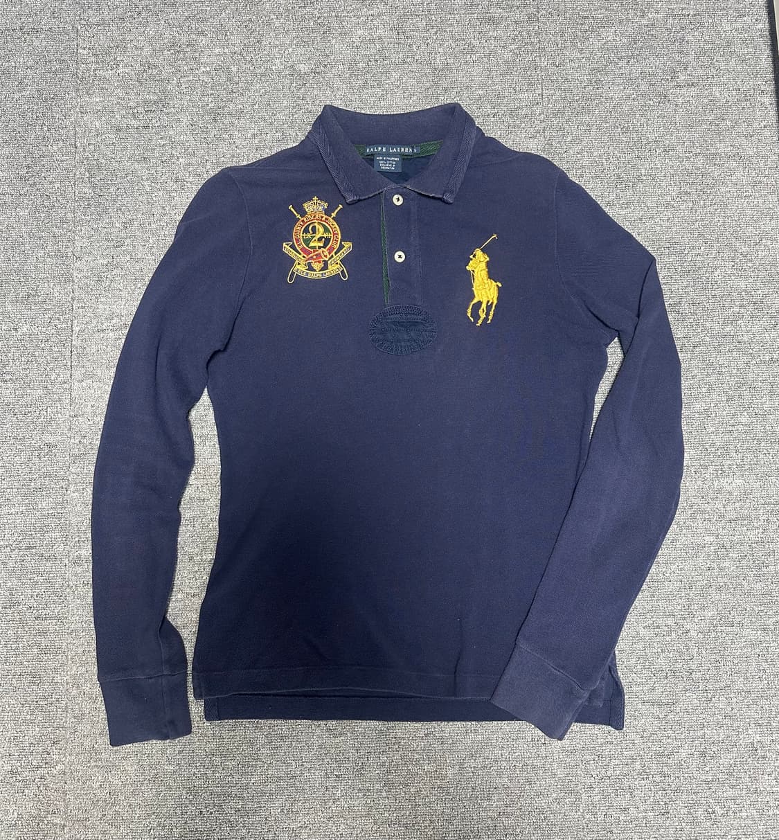 폴로 빅포니 슬림핏 카라티 네이비 상품이미지1