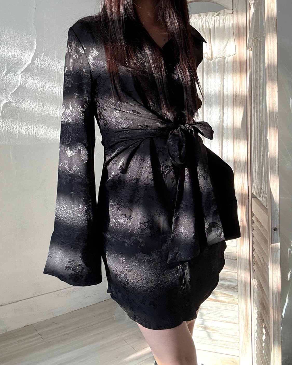 Black oriental shirt 상품이미지7