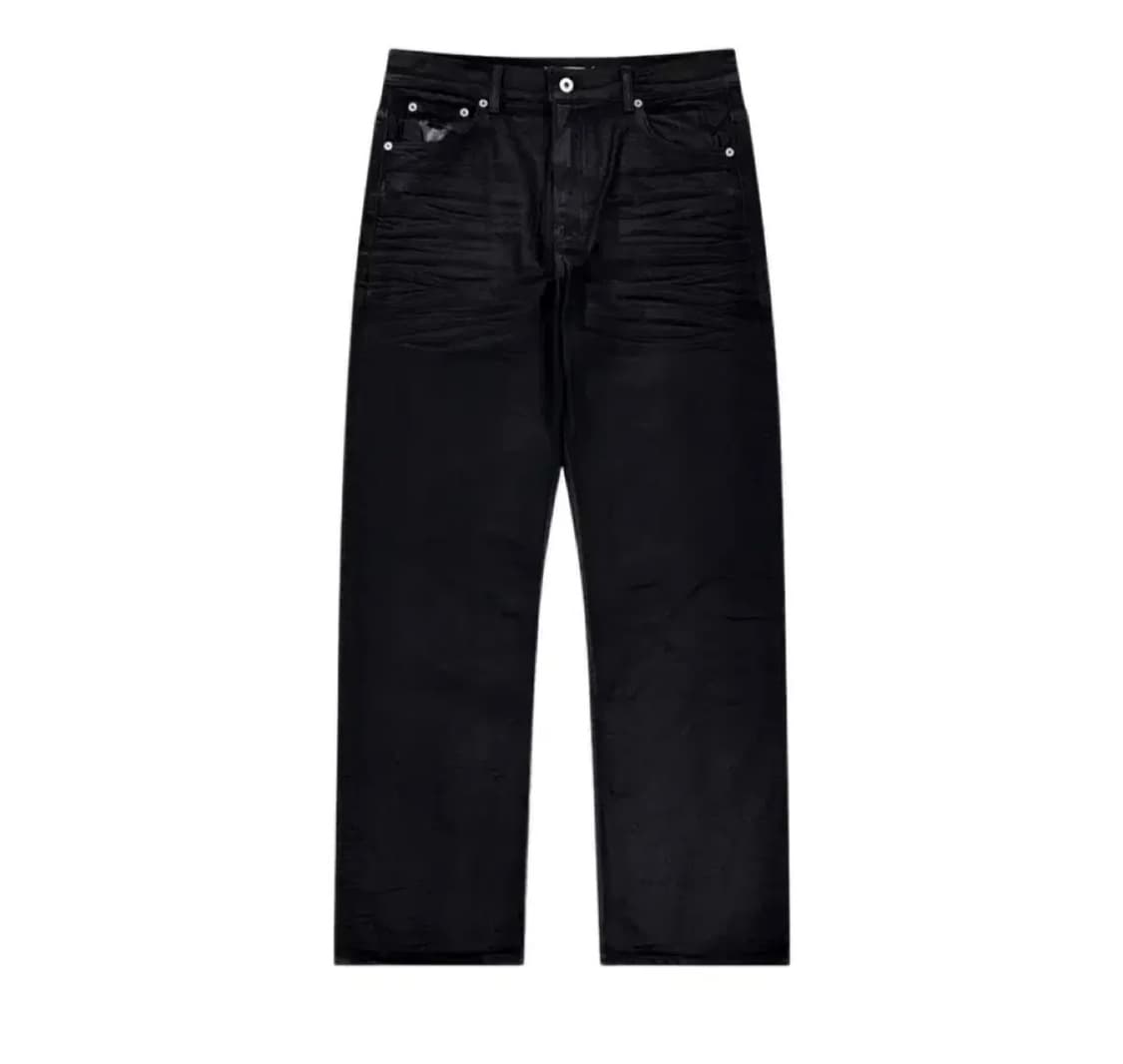 산산기어 X 오아시스 코티드 팬츠 블랙 상품이미지1