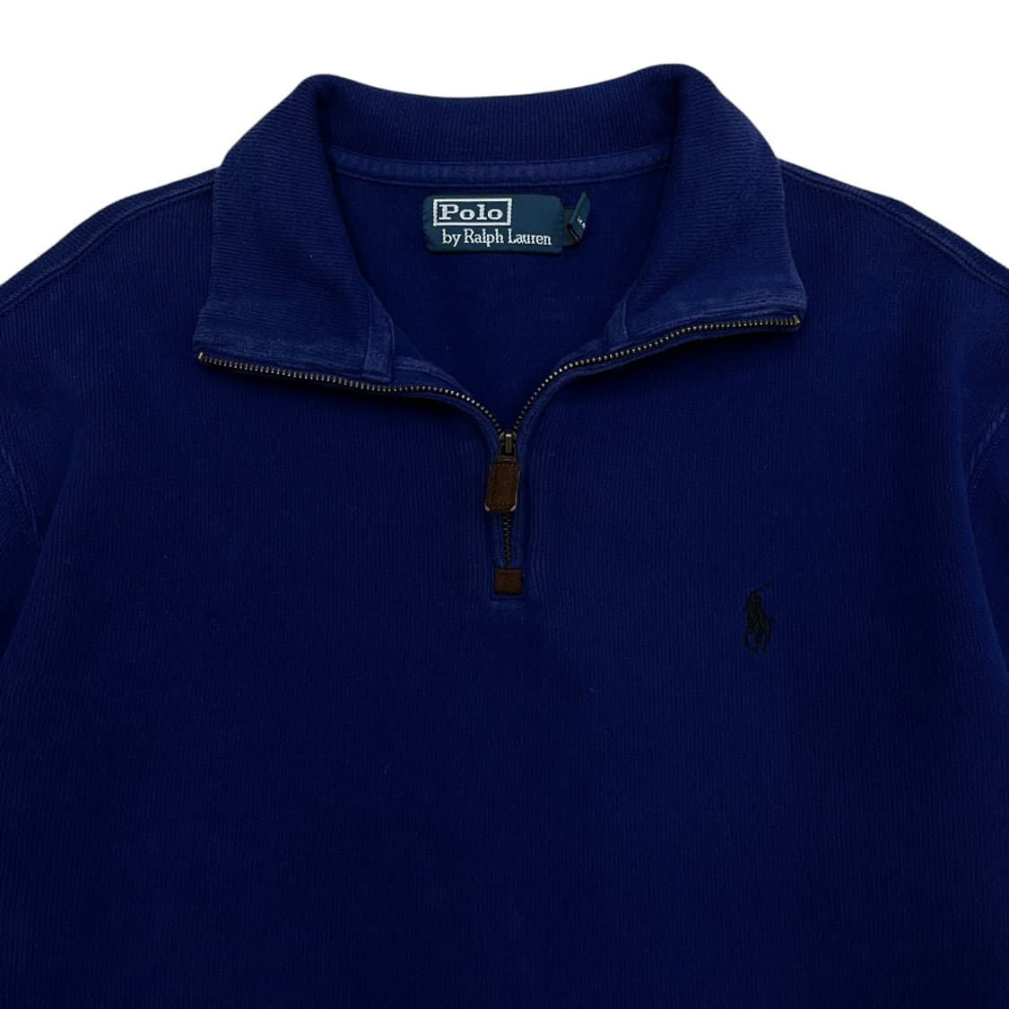 폴로 랄프로렌 블랙포니 블루 반집업 M 상품이미지4