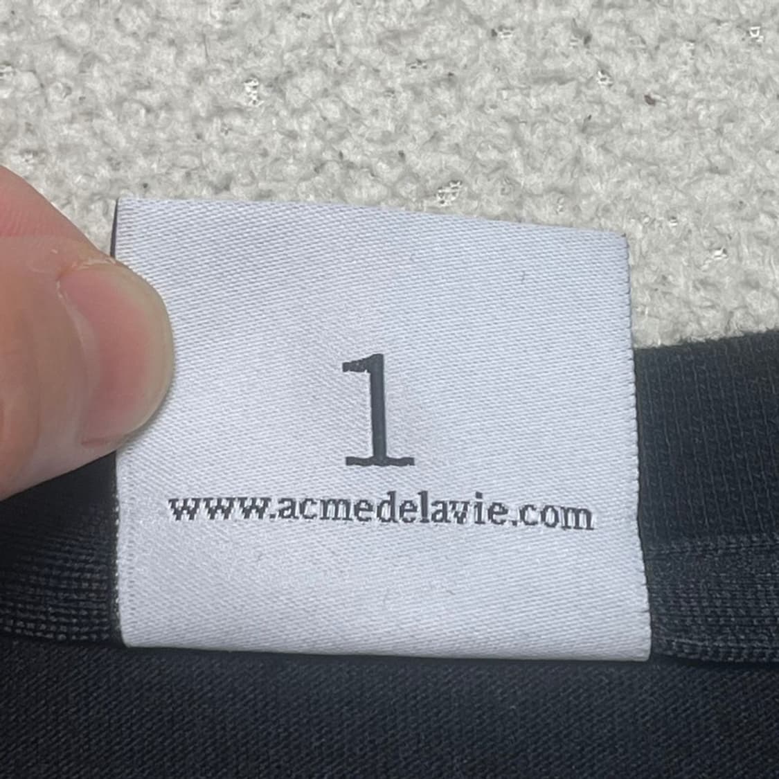 ACME DE LA VIE 프린팅 반팔 티 블랙 1 상품이미지5