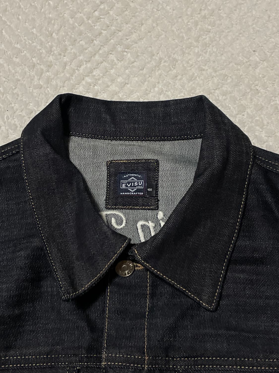 EVISU 에비수 타입3 WAVES IN EASTSEA 자수 데님 자켓 상품이미지4