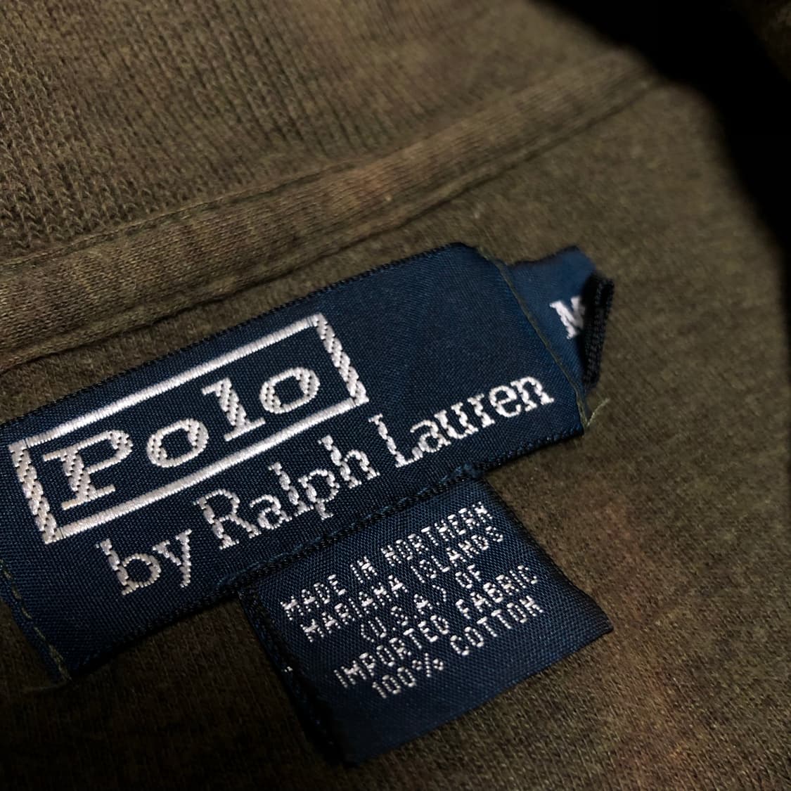 폴로 랄프로렌 반집업 니트 카키 상품이미지4