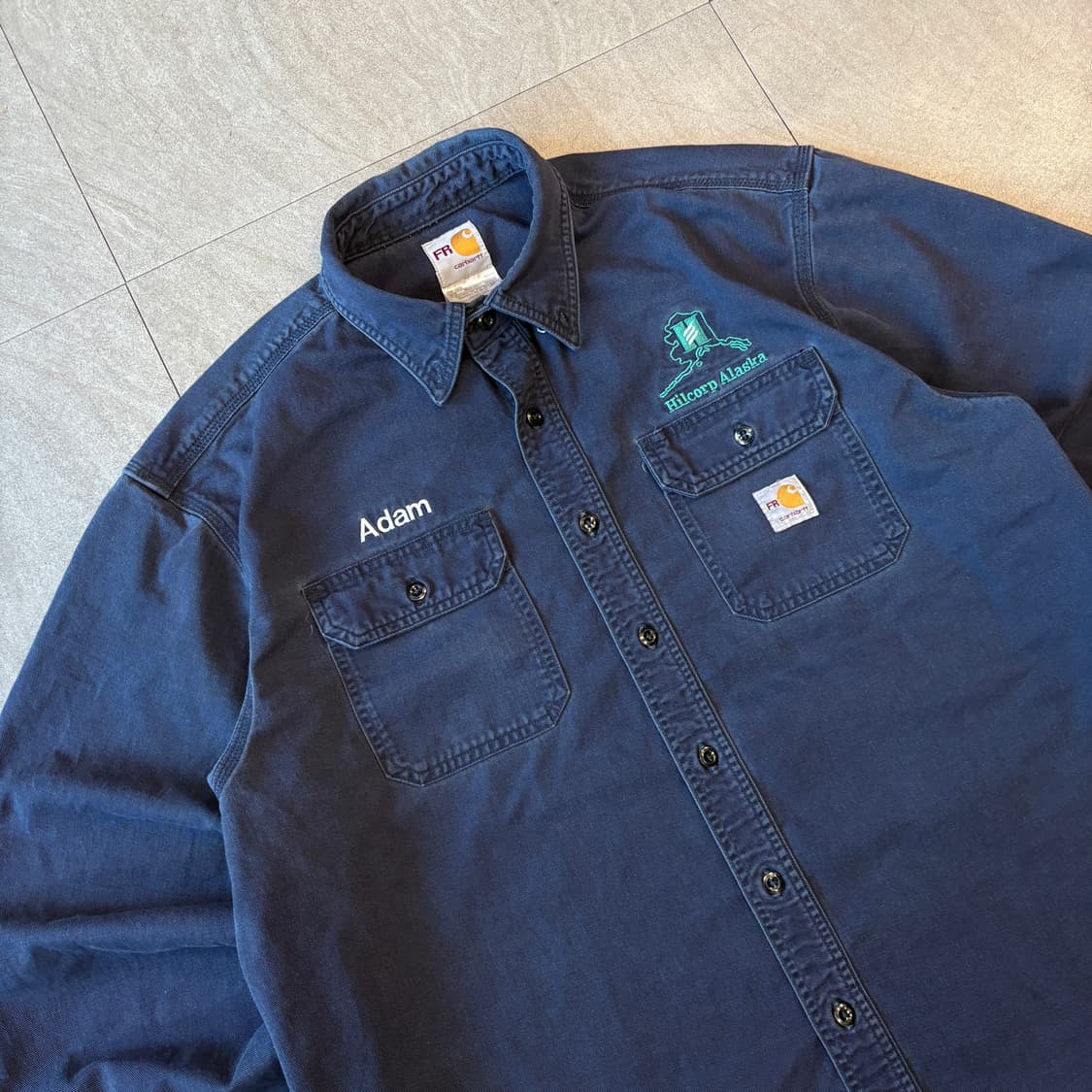 칼하트 FR 오리지널 네이비 긴팔 셔츠 상품이미지2