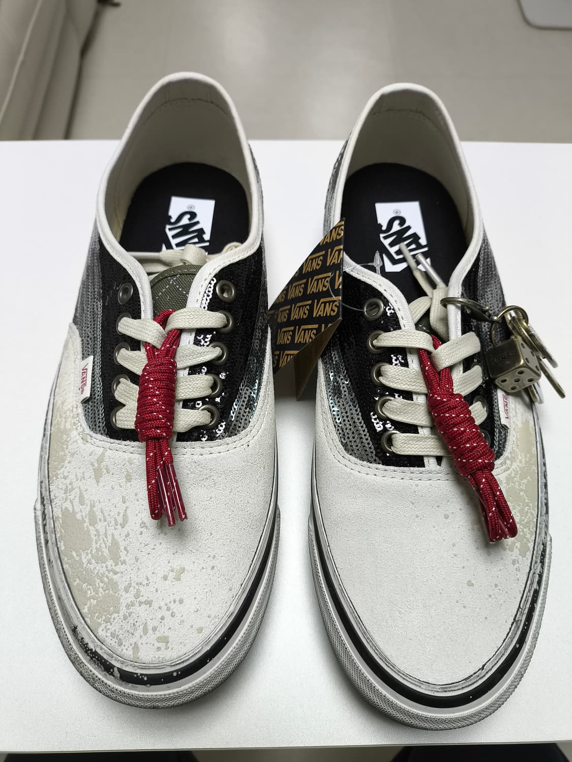 [280] 반스 LX 어센틱44 참스팩 블랙 화이트 상품이미지1