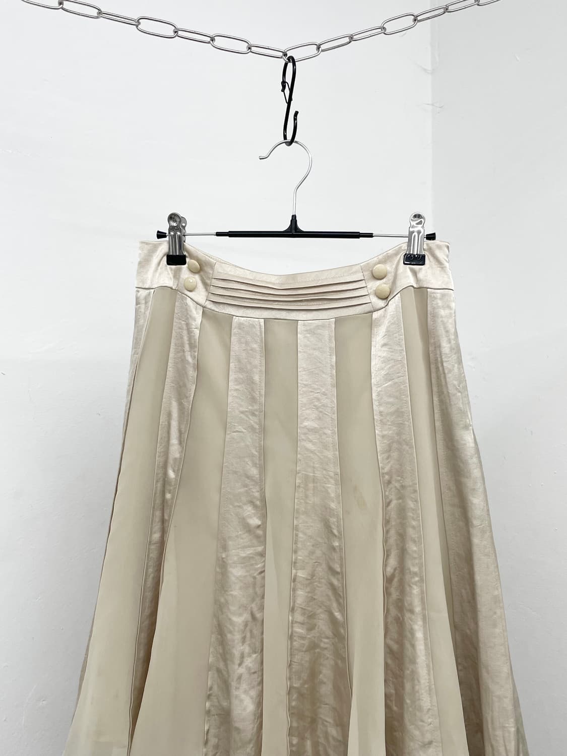 페어리 새틴 버튼 스커트 상품이미지6