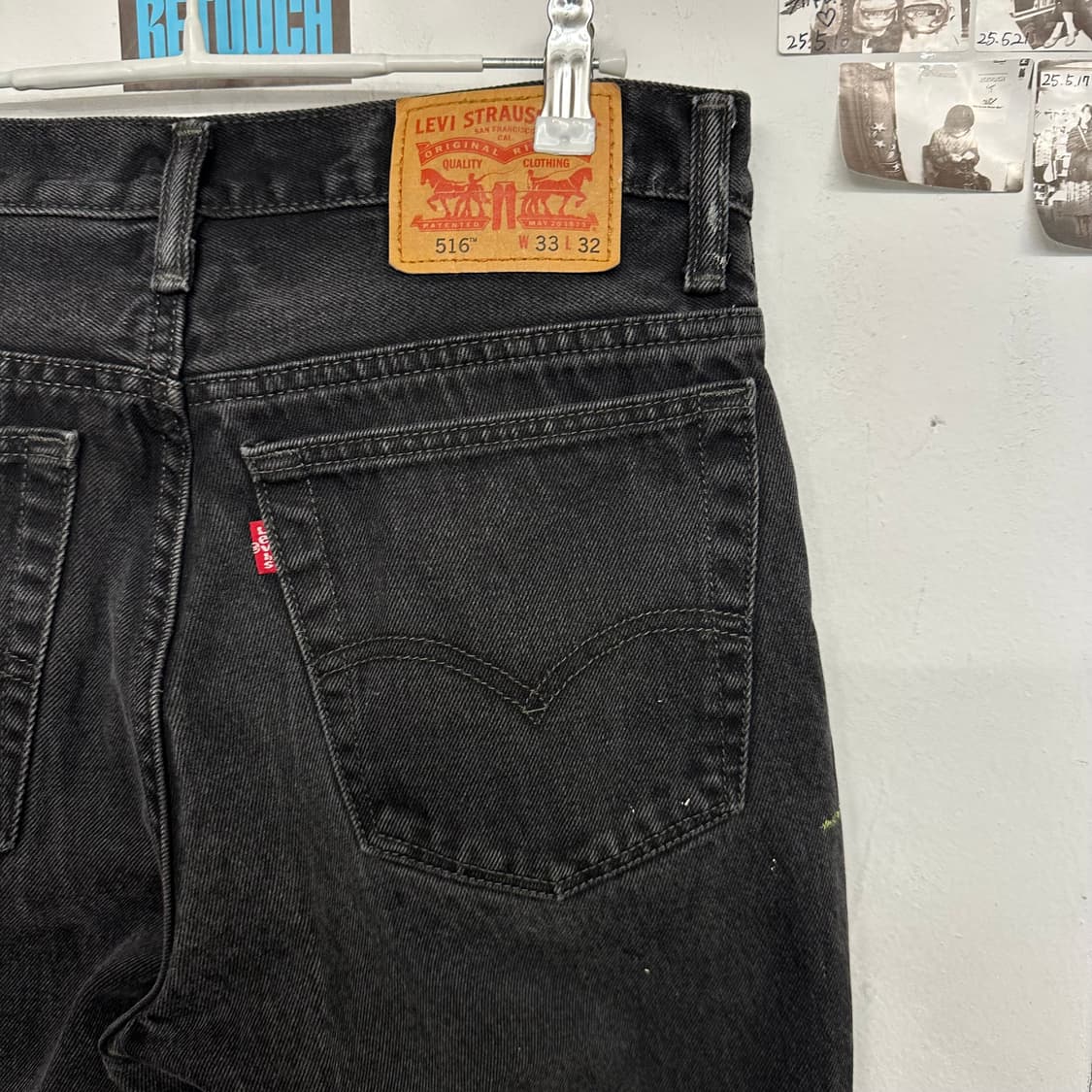 리바이스 516 페인티드 흑청 상품이미지6