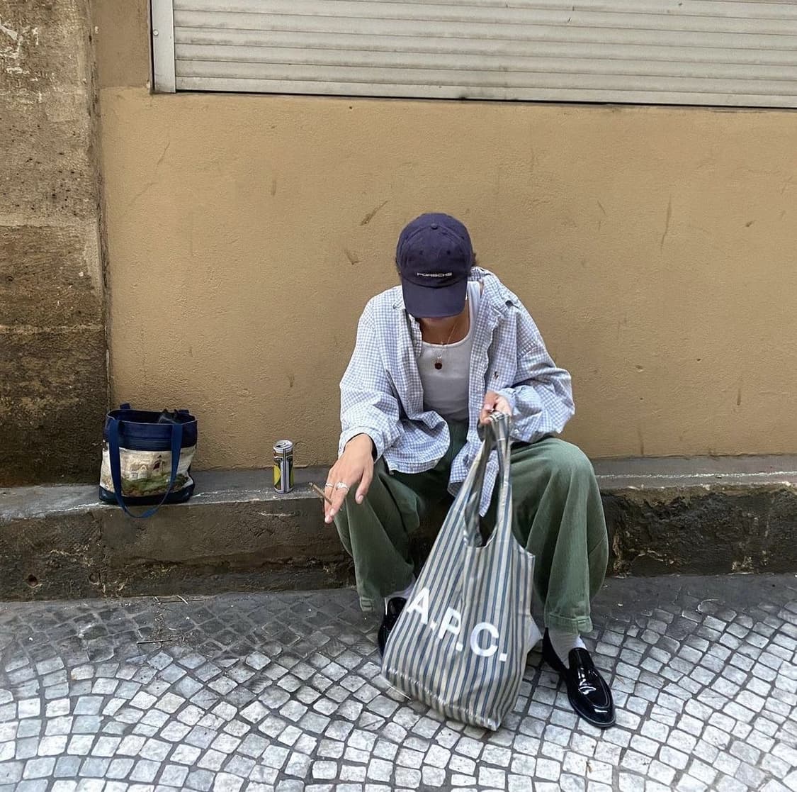 아페쎄 리사이클링 백 블루 상품이미지2