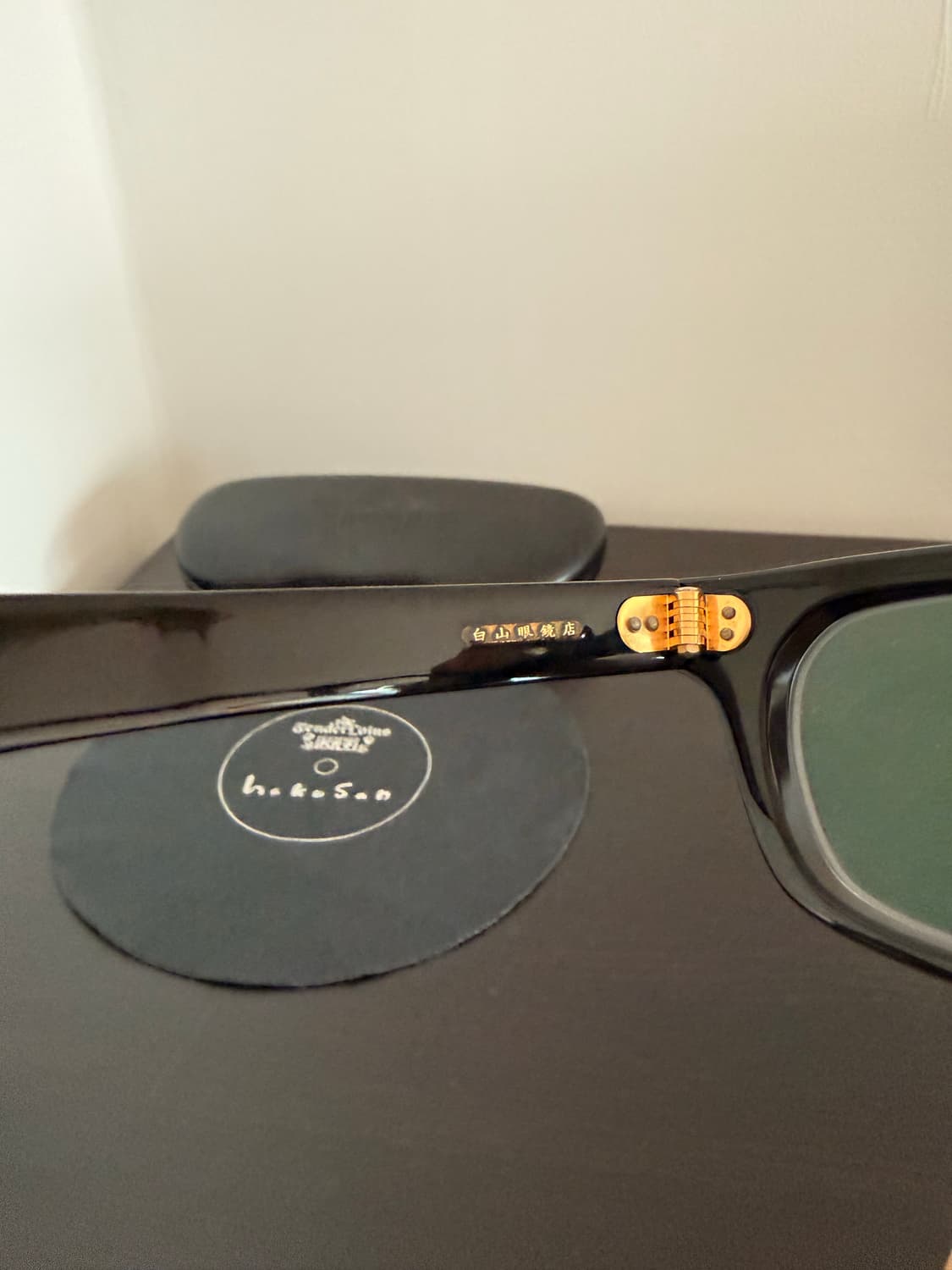 백산안경 텐더로인 콜라보 인더윈드 in the wind 블랙골드 극미 백 상품이미지4