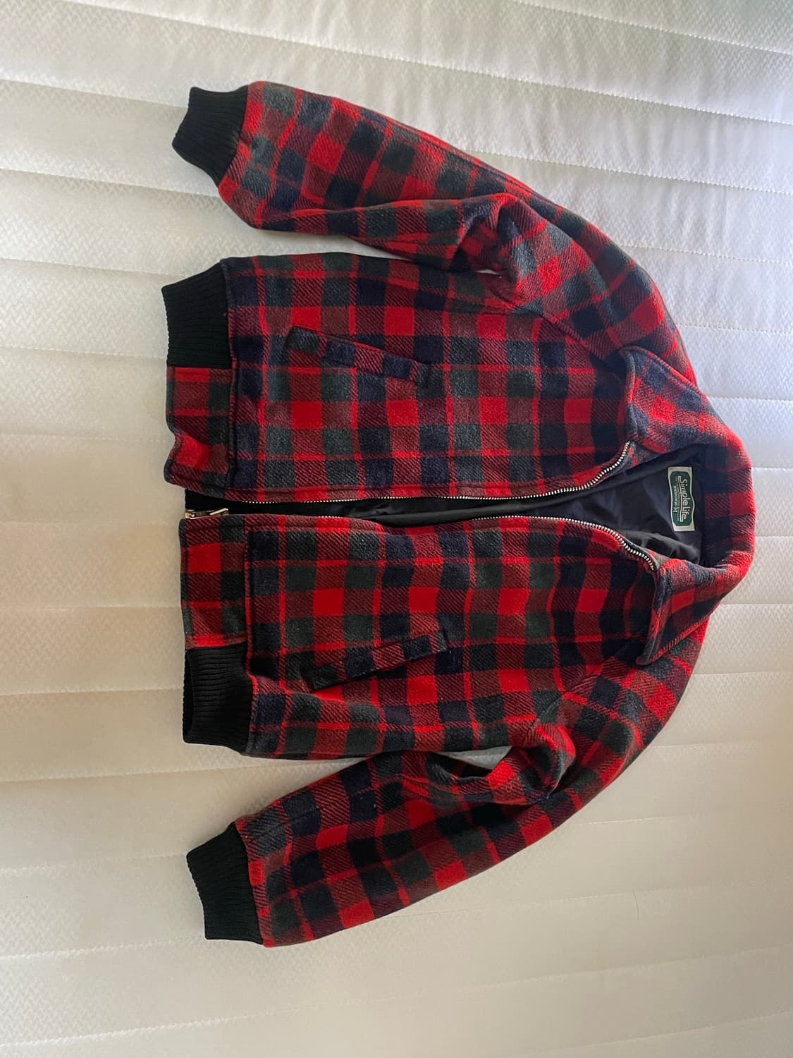 울 체크 재킷 상품이미지1