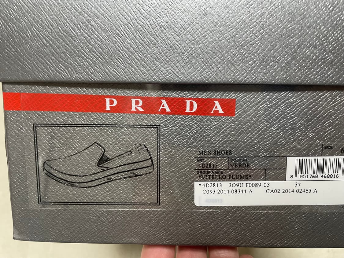 Prada 남성 가죽슬립온 6 상품이미지10