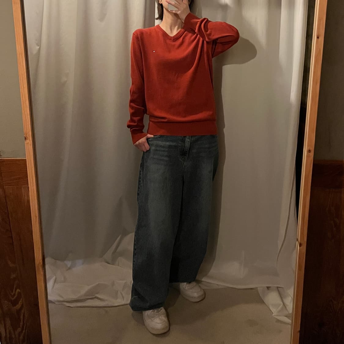 타미힐피거 브이넥 니트 상품이미지4