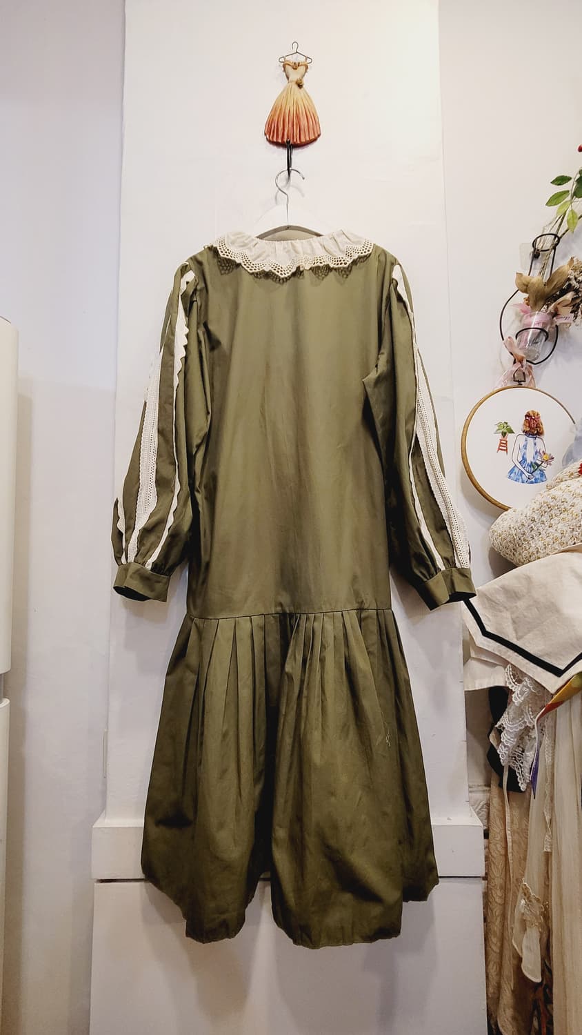 수입 벌룬 레이스 원피스 상품이미지3