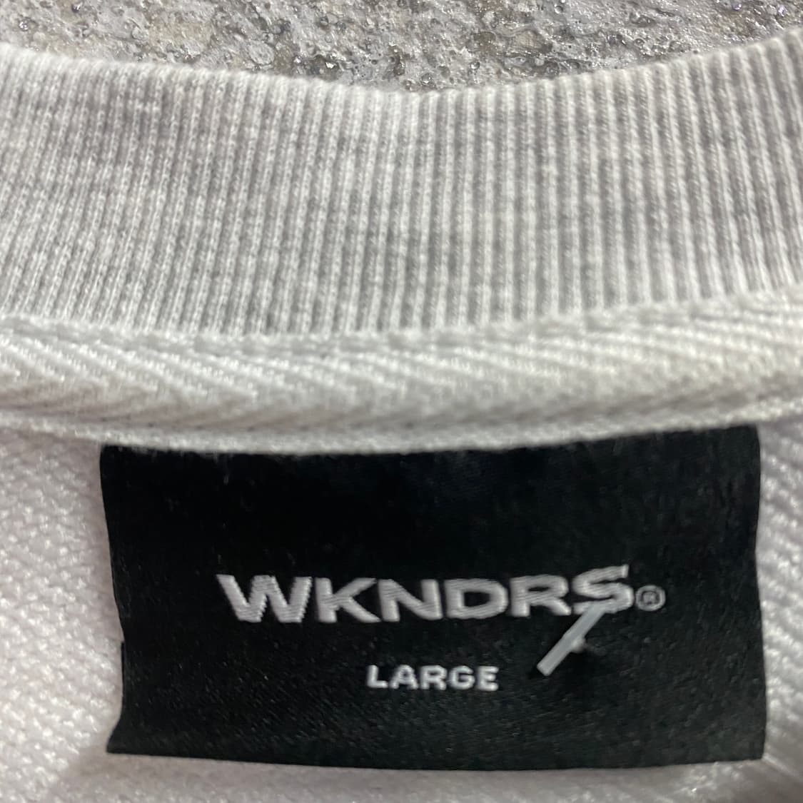 위캔더스 자수 빅로고 그레이 맨투맨 B3483 상품이미지4