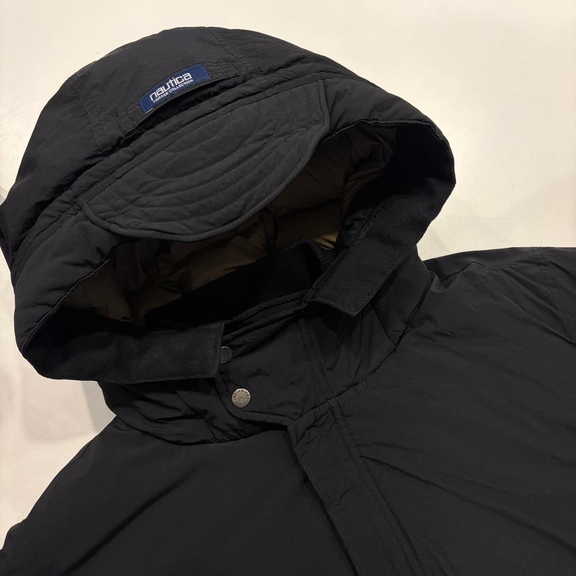 [L] 노티카 구스 다운 블랙 후드 패딩 점퍼 C488 상품이미지3