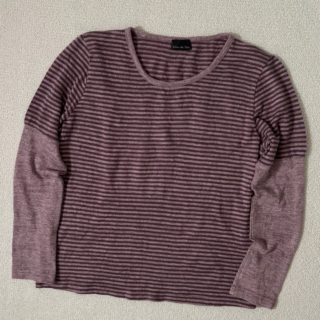 일본빈티지 vivre sa vie 스트라이프 이너 탑 상품이미지1