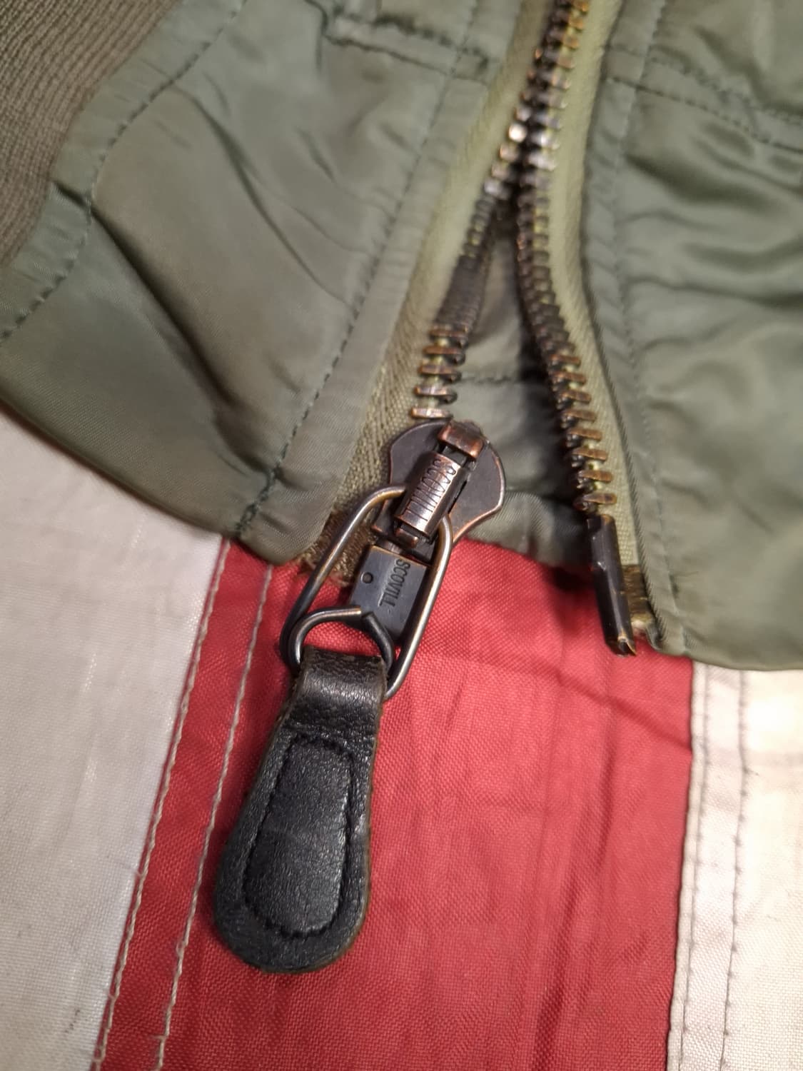 오리지날 미국제조 미공군 알파사 정밀 복각품 B-15D 울파일 항공자켓 상품이미지3