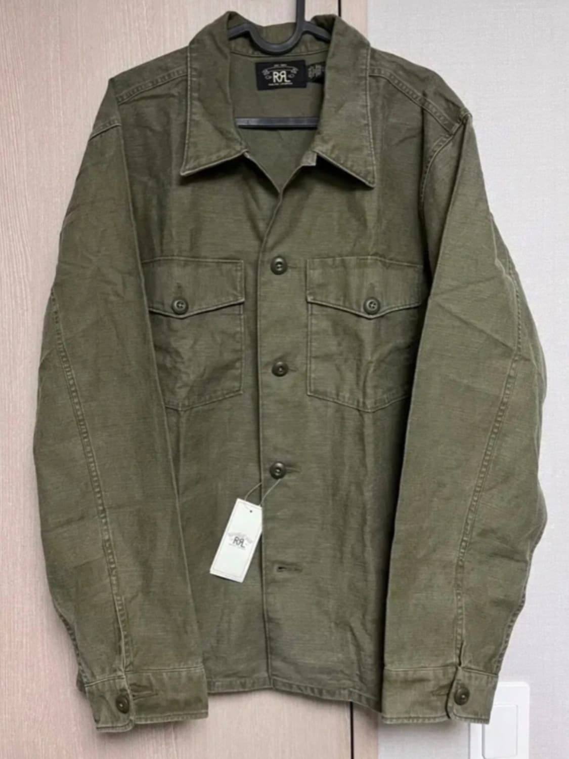 RRL 리버스 새틴 오버셔츠 라지 새제품 상품이미지1