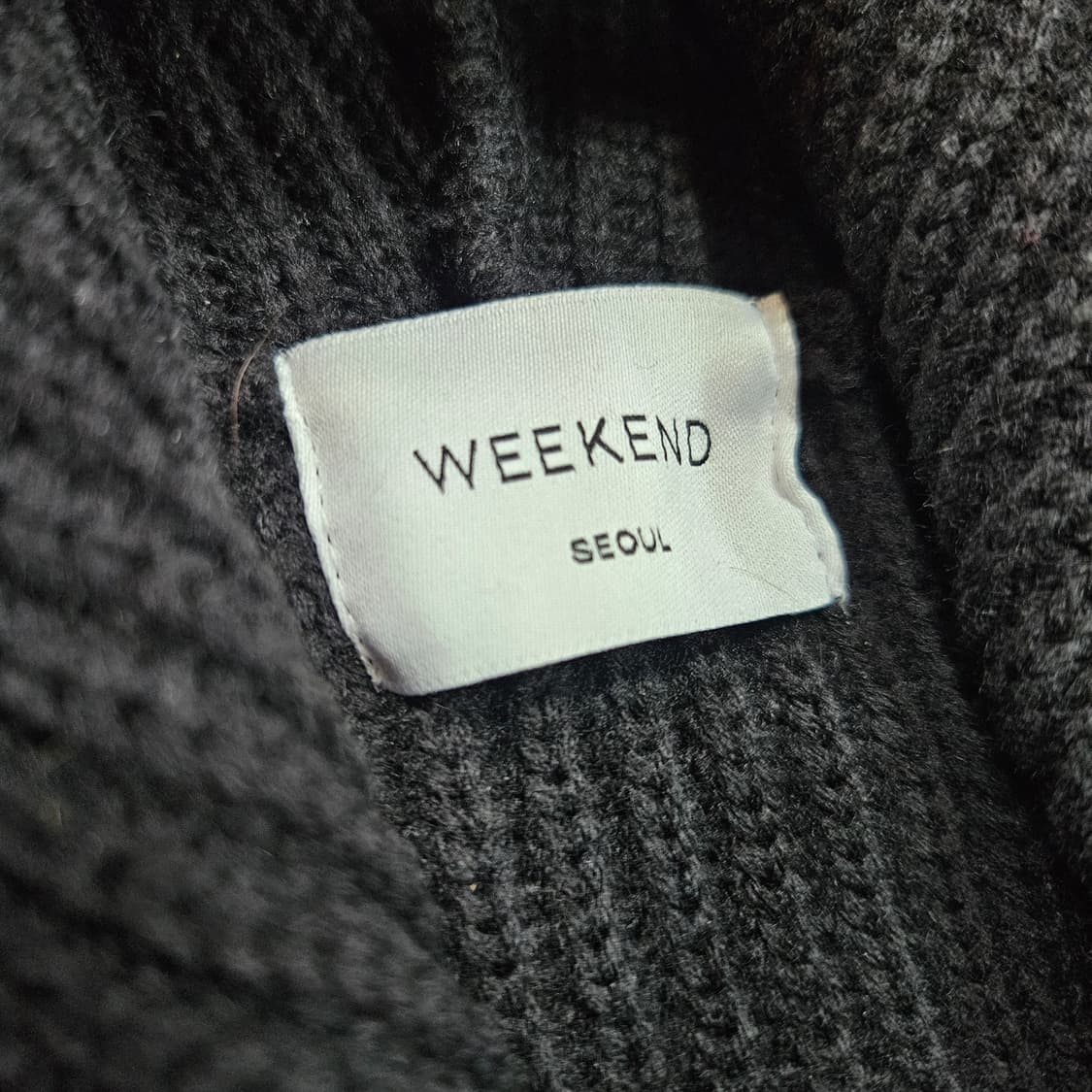 Week End 헨리넥 루즈핏 후드 니트 스웨터 Free 상품이미지4