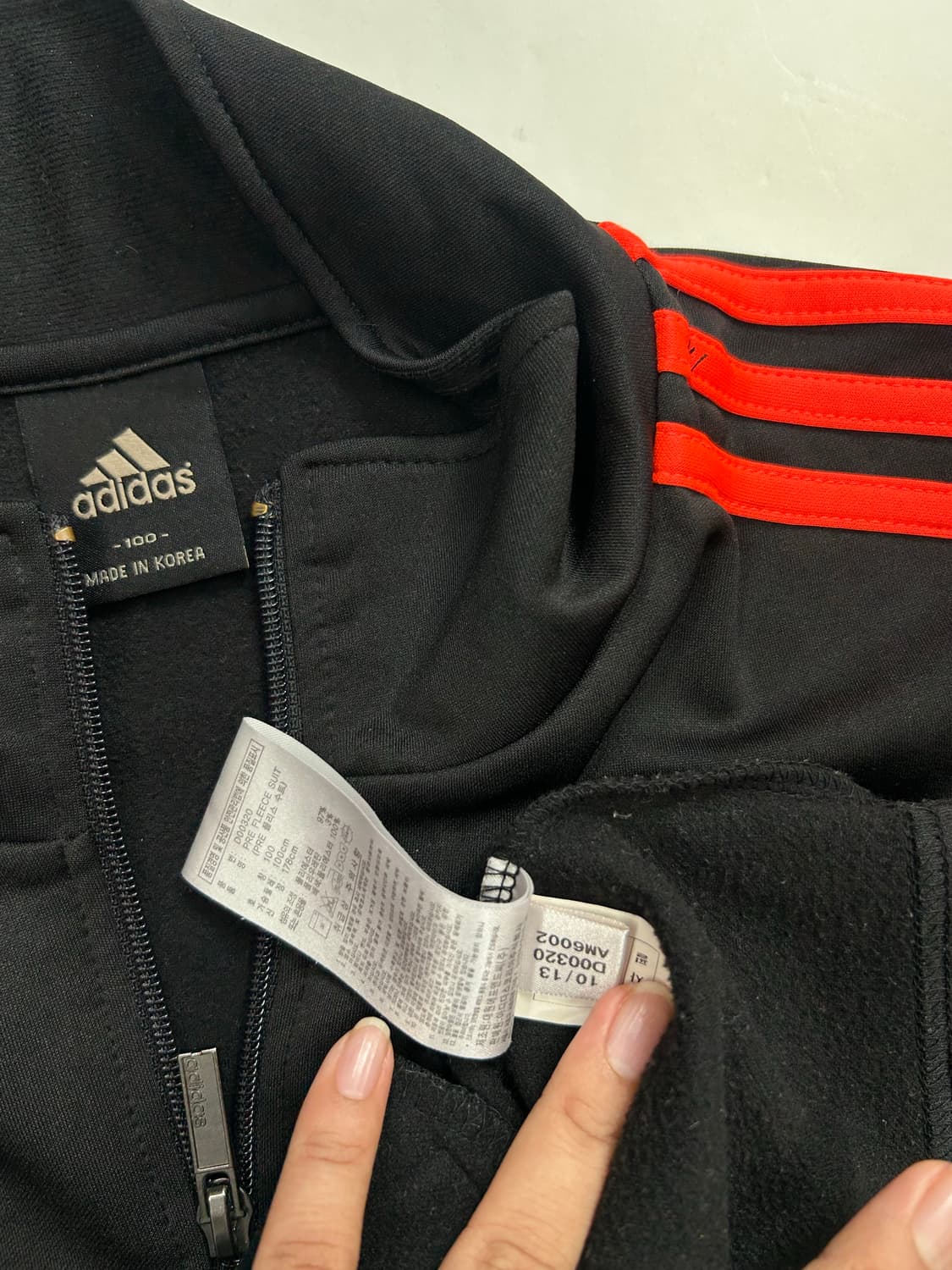 아디다스 블랙 트랙탑 져지 100 상품이미지7