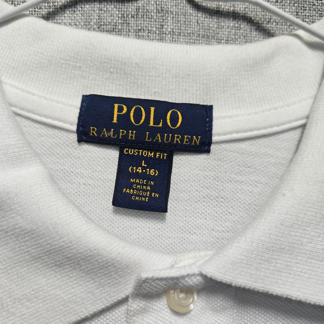 폴로 랄프로렌 포니 화이트 긴팔 카라티  상품이미지5