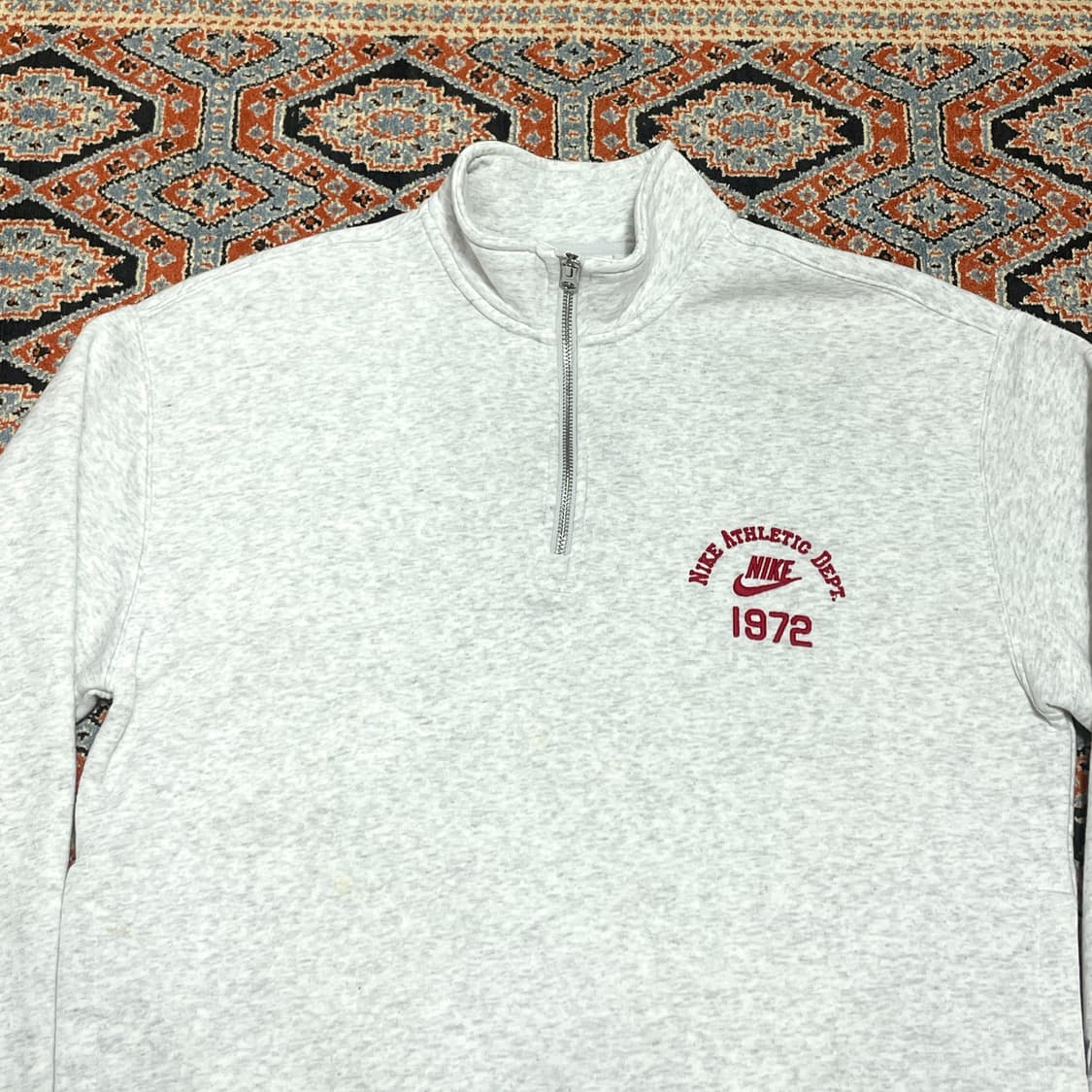 나이키 라이트그레이 기모 반집업 맨투맨 남성L 상품이미지2