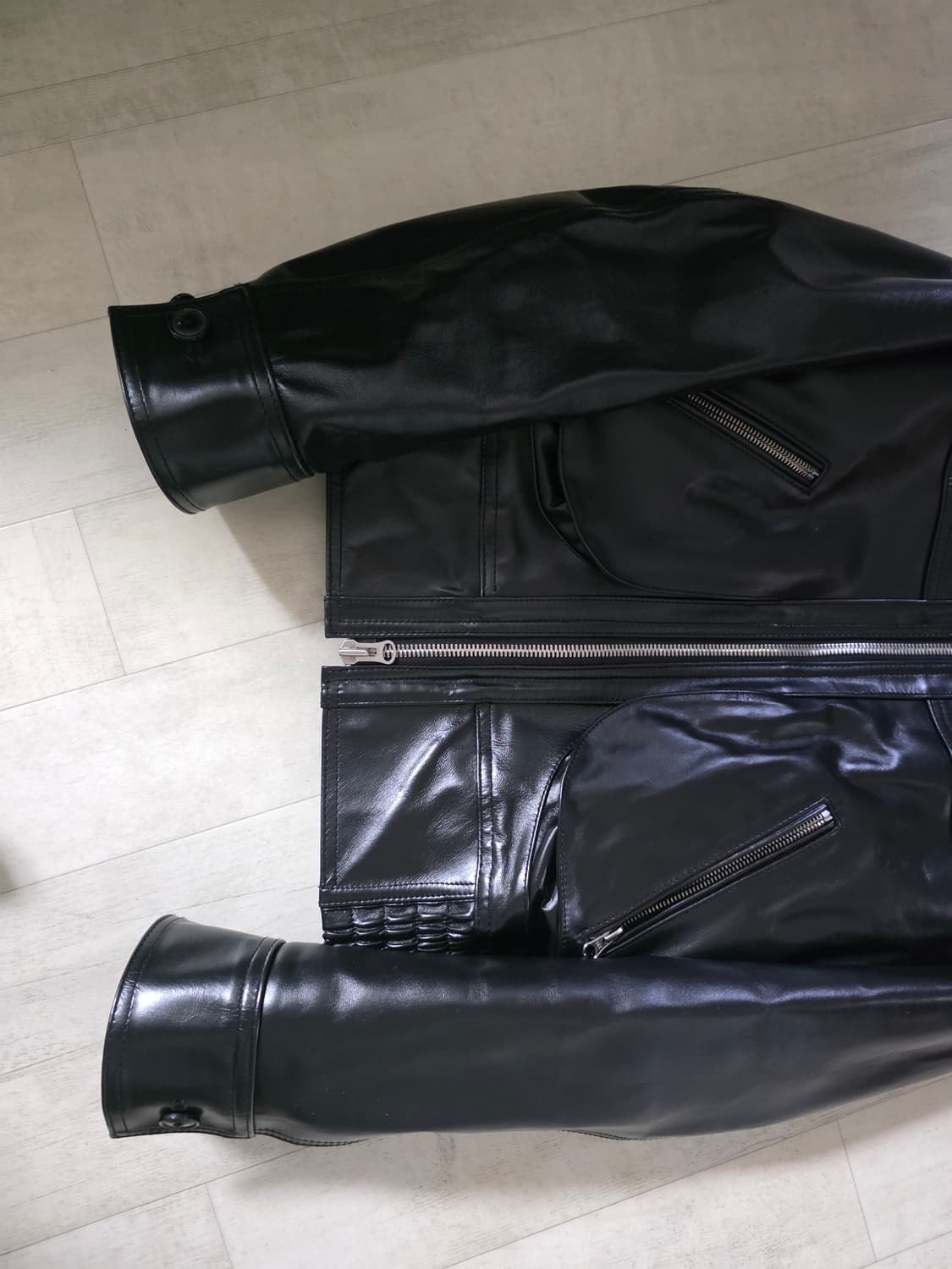 스페로네 홀스하이드 스모크 싱글 자켓 M 상품이미지4