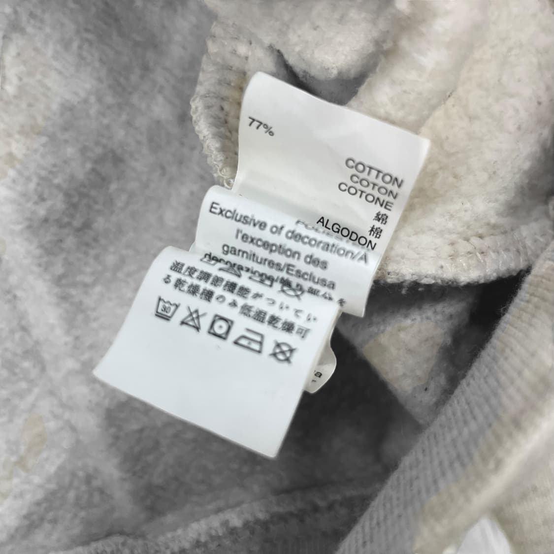 갭 GAP 도트 로고 후드집업 멜란지그레이 상품이미지5