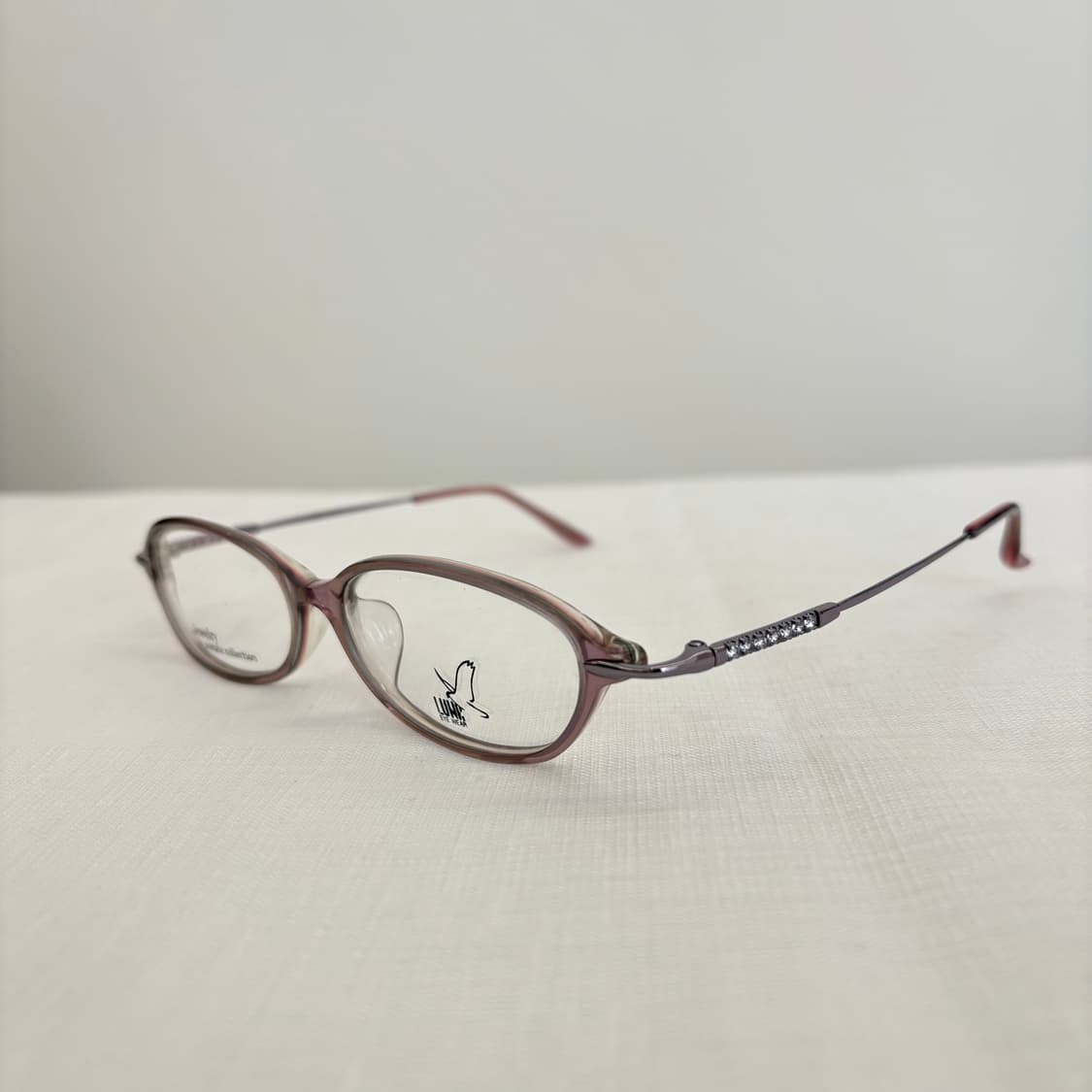 LUNA 핑크 큐빅 빈티지안경 상품이미지2