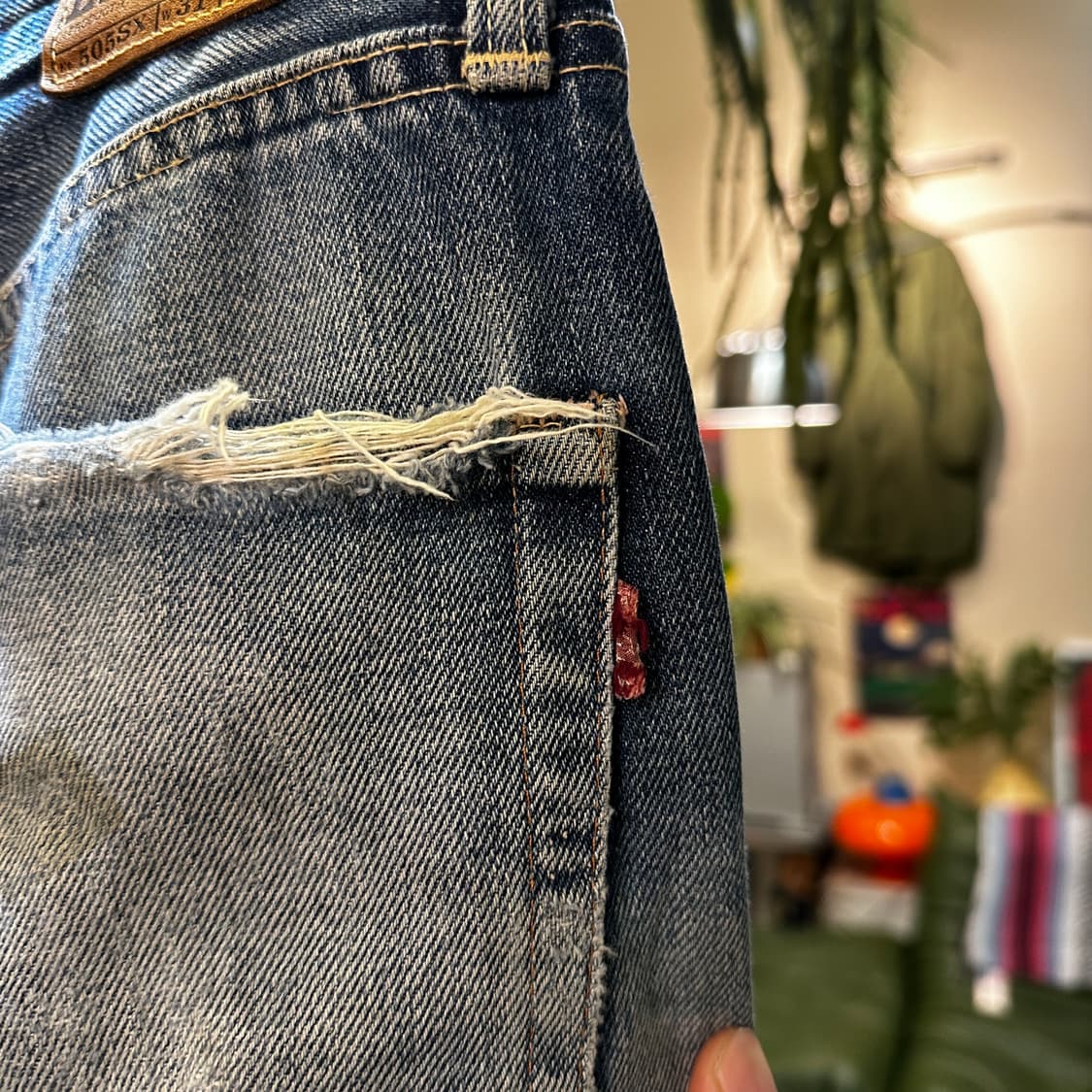 90s Edwin 505sx Distressed Selvedge Jean 상품이미지6