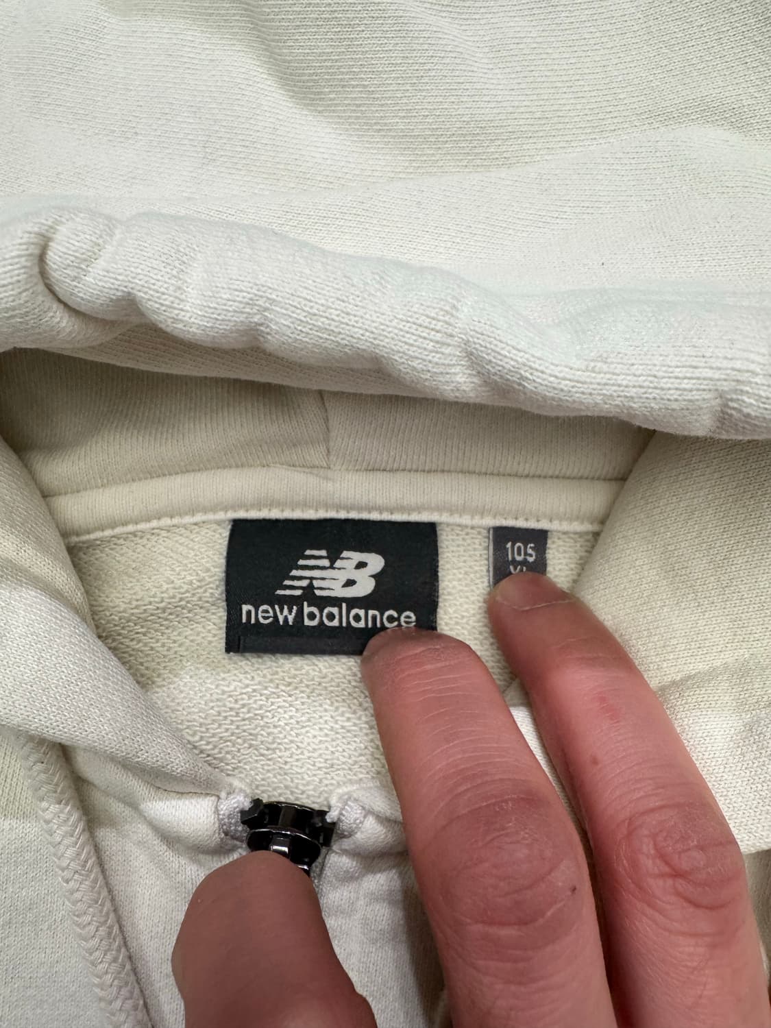 XL)뉴발란스x디네댓 빈티지 아이보리 후드집업 상품이미지4