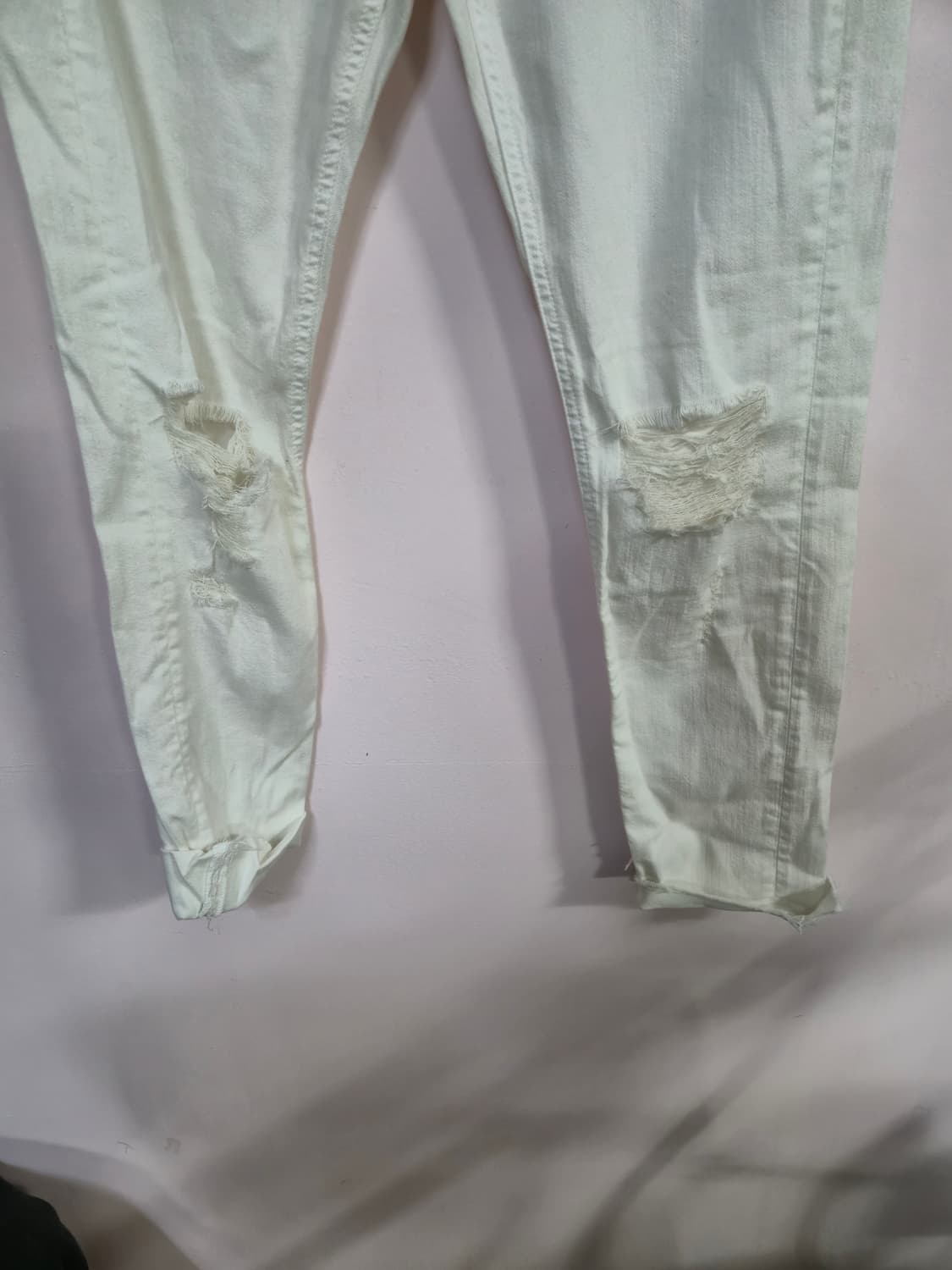랙앤본 화이트 데미지 청바지 상품이미지7