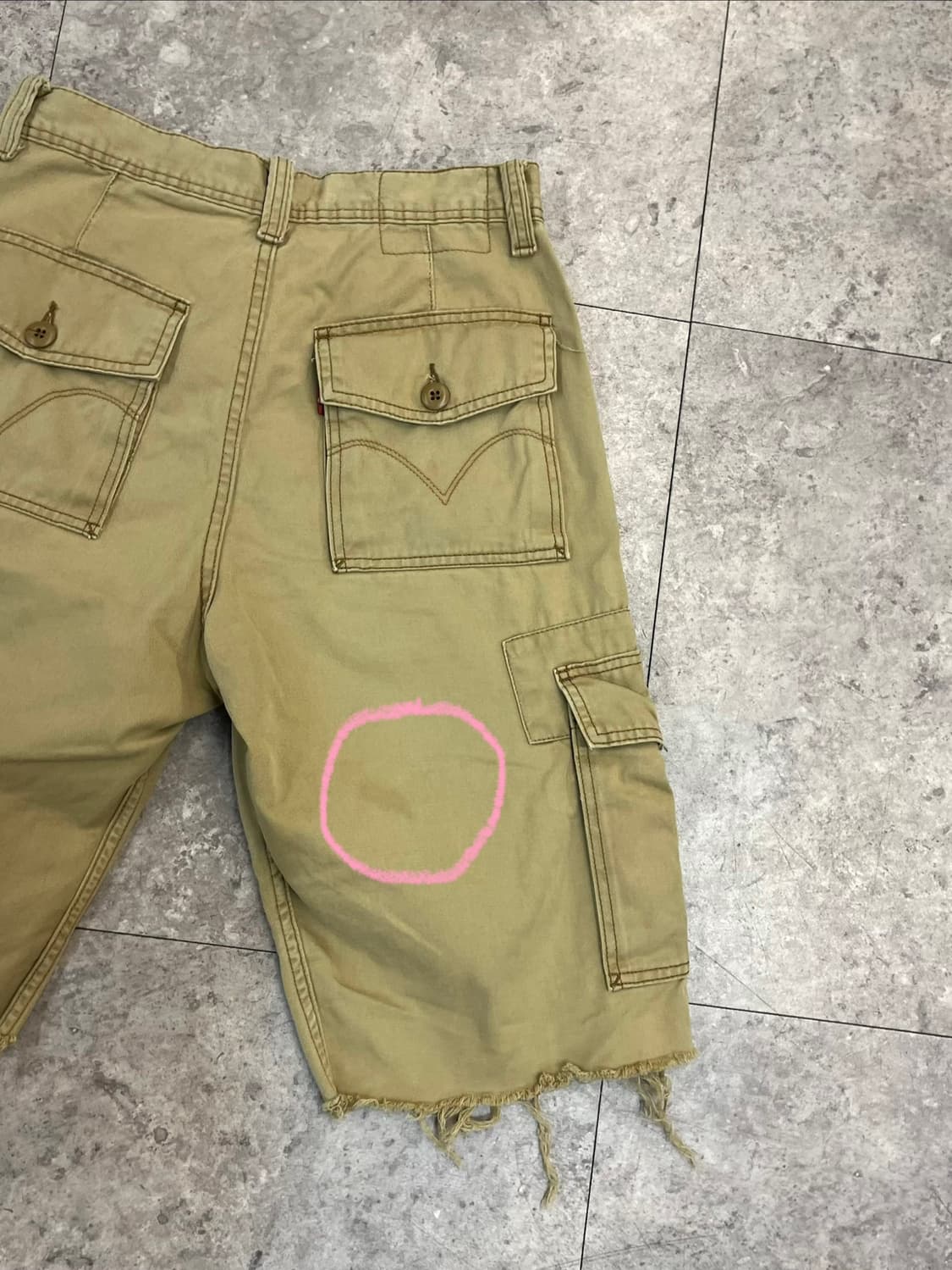 리바이스 카고 하프 팬츠 베이지 W28 L30 #csz3381 상품이미지8
