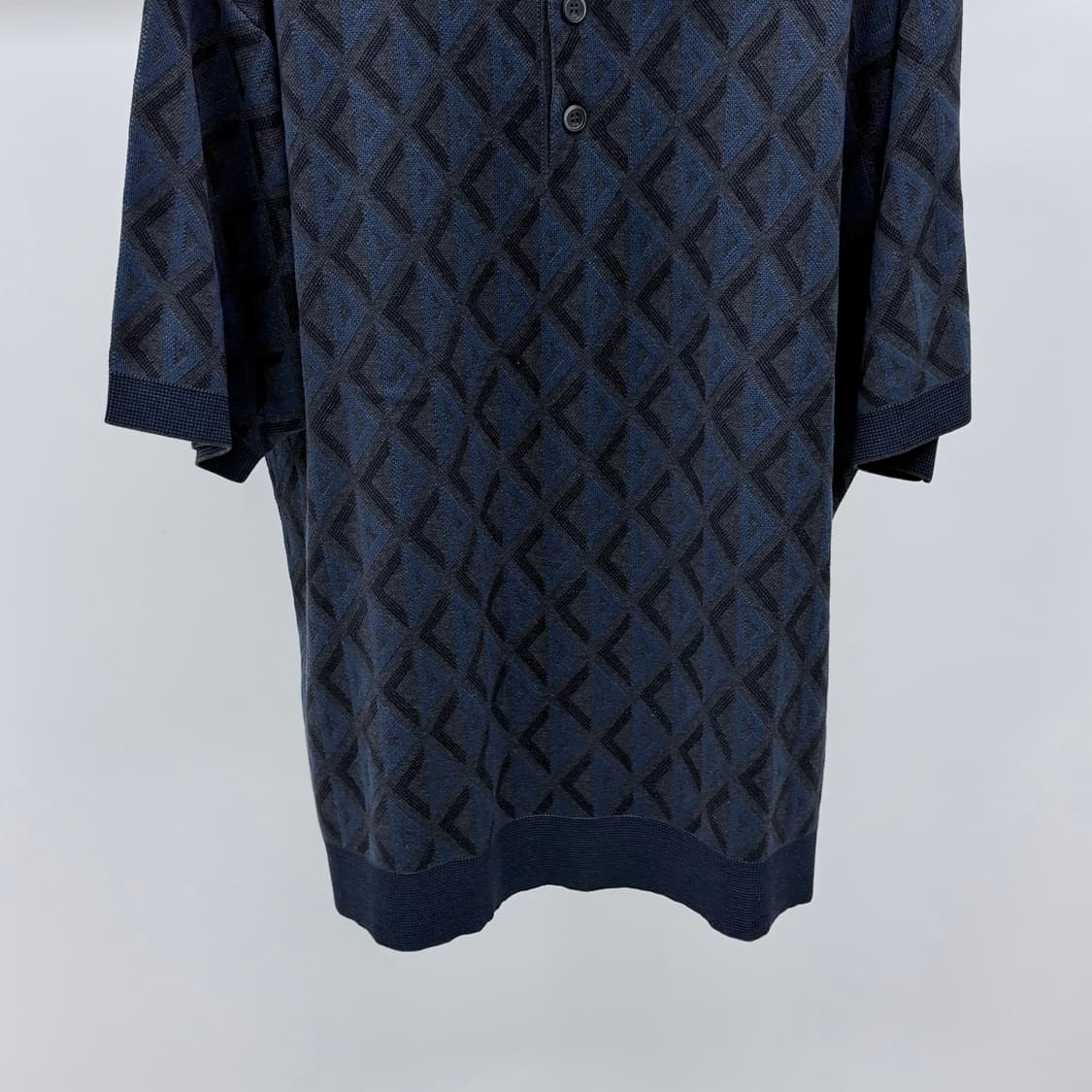 [S+급/2XL] 디올 CD 다이아몬드 니트 반팔 카라티 상품이미지3