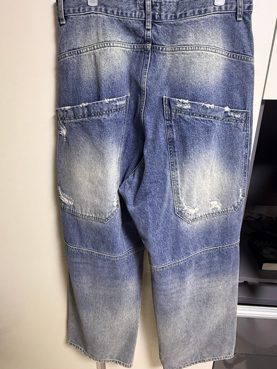 [M] MJD 3D KNEE DENIM PANTS BLUE 상품이미지2