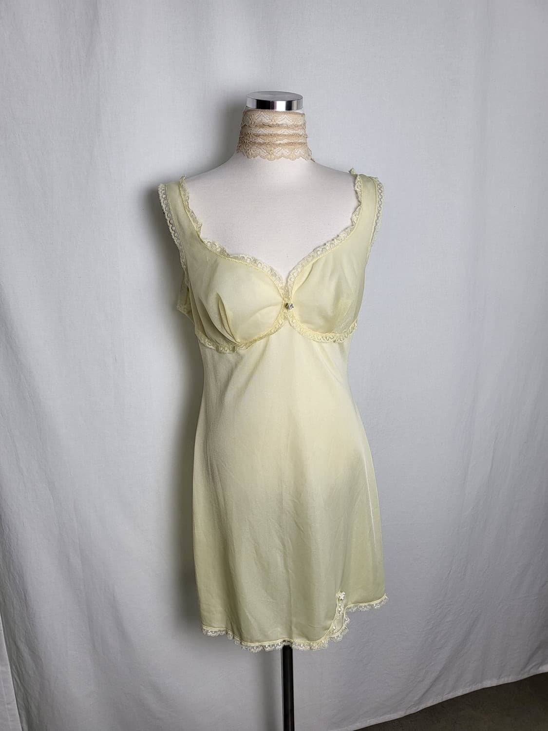 빈티지 버터 옐로우 슬립 원피스 상품이미지1