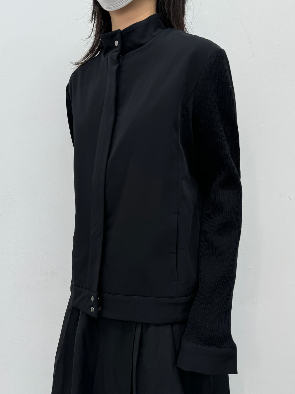 knit detail zipup 상품이미지1