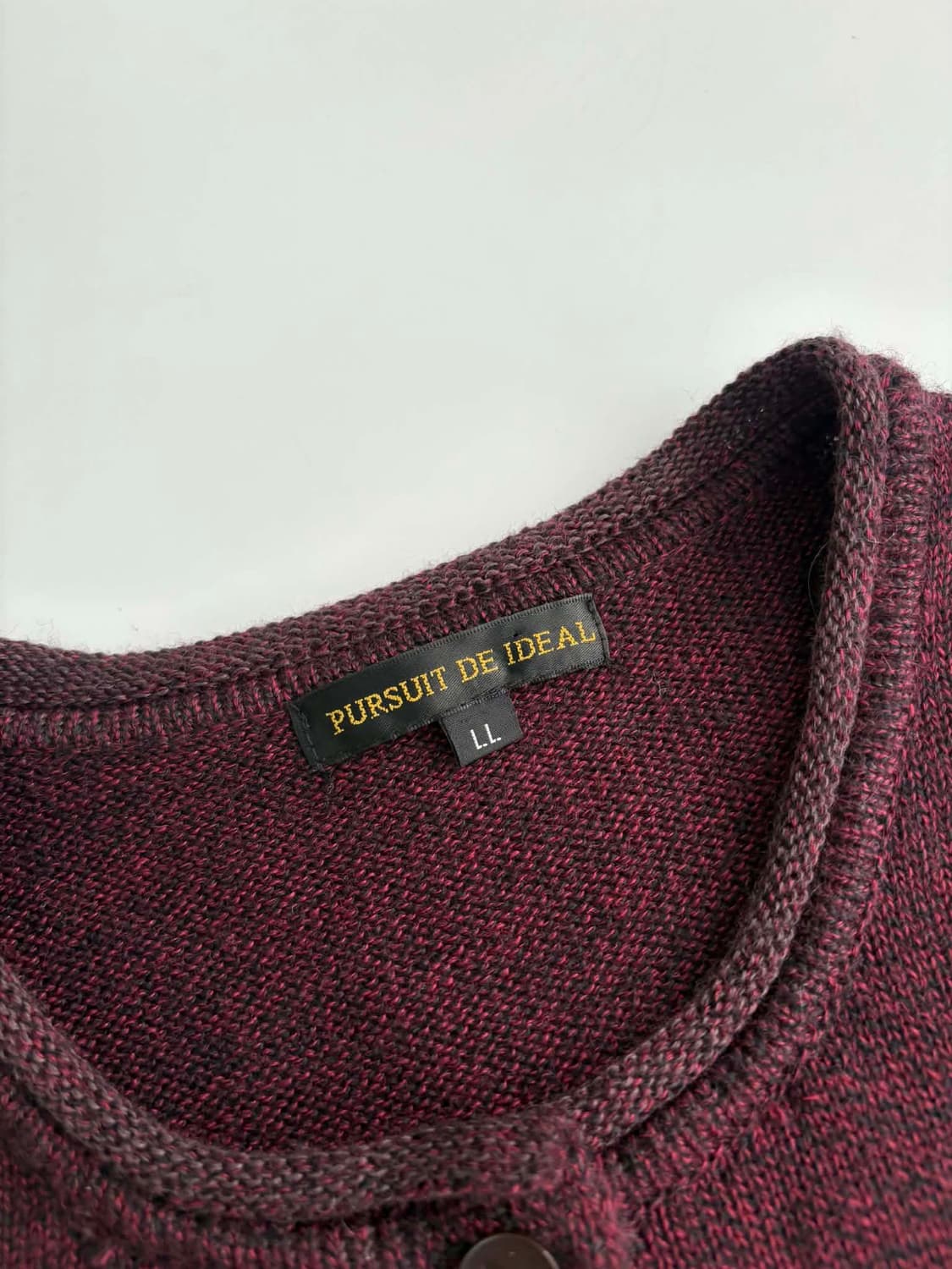 [L] Pursuit de Ideal 일본 빈티지 하프 니트 가디건 상품이미지4