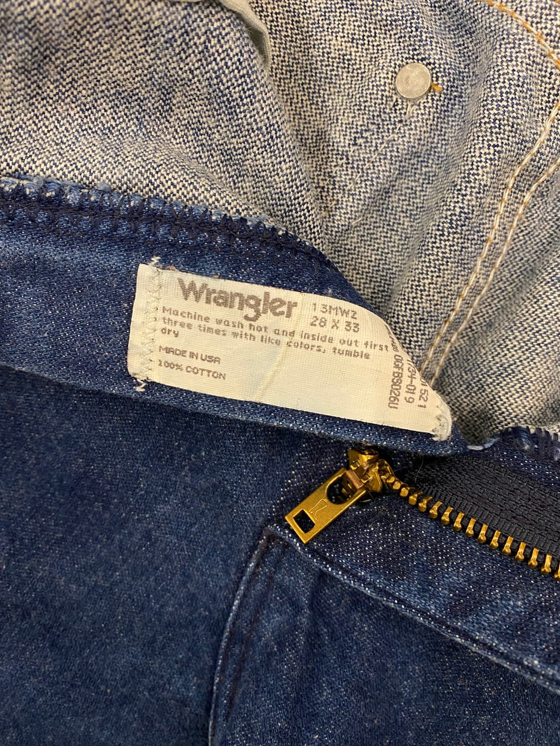 (26inch) 90s USA 랭글러 진청 웨스턴 상품이미지9