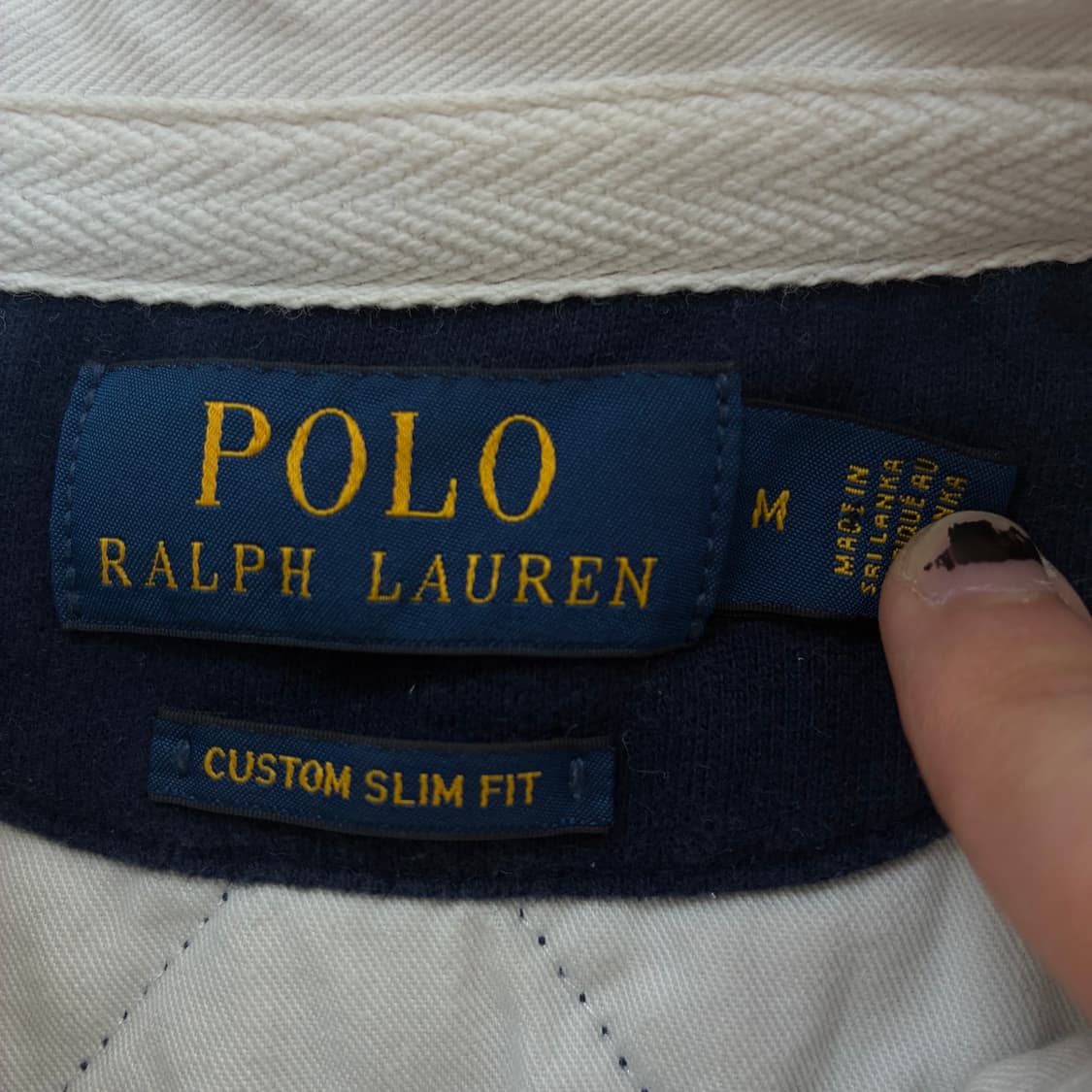 Polo  폴로 랄프로렌 자수 신형 네이비 아이코닉 럭비티 상품이미지5