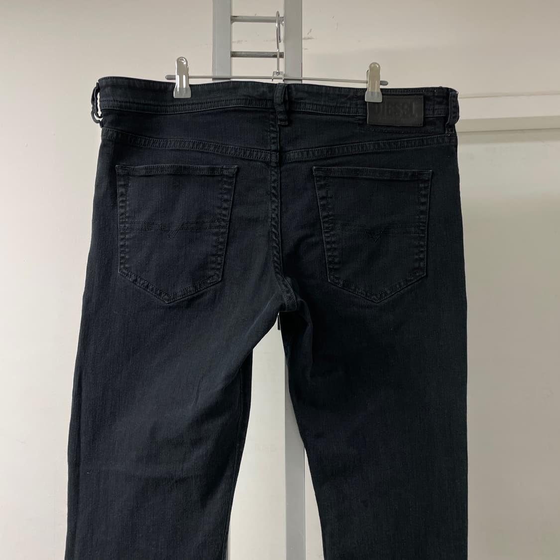 디젤 블랙 데님 팬츠 W36 L32 상품이미지2