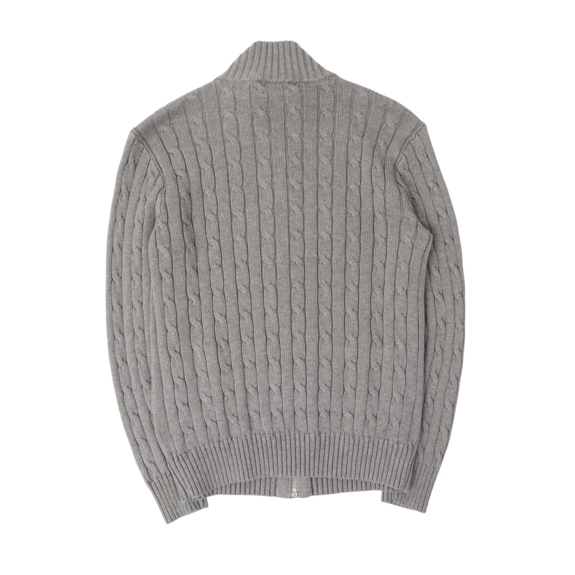 폴로 랄프로렌 그레이 케이블 니트 집업 가디건 상품이미지5
