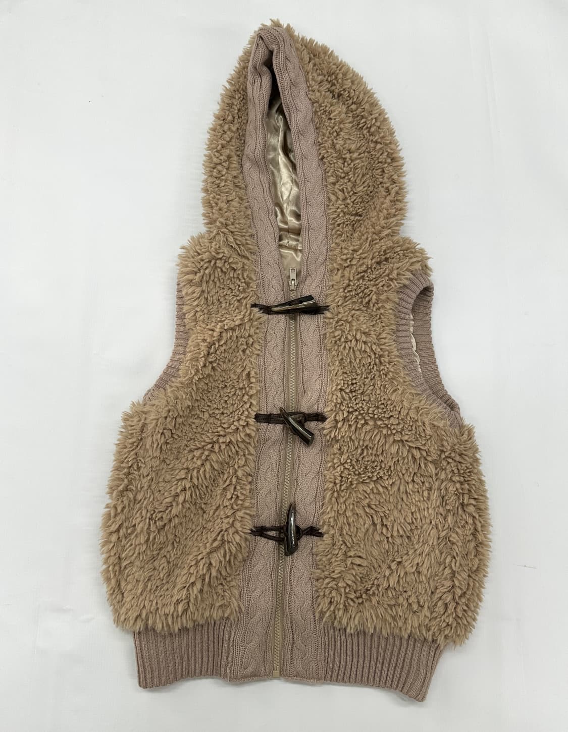 🤎라떼갸루 양털 코디세트🤎 도트 레이스 양털 떡코 러블리 조끼 상품이미지8