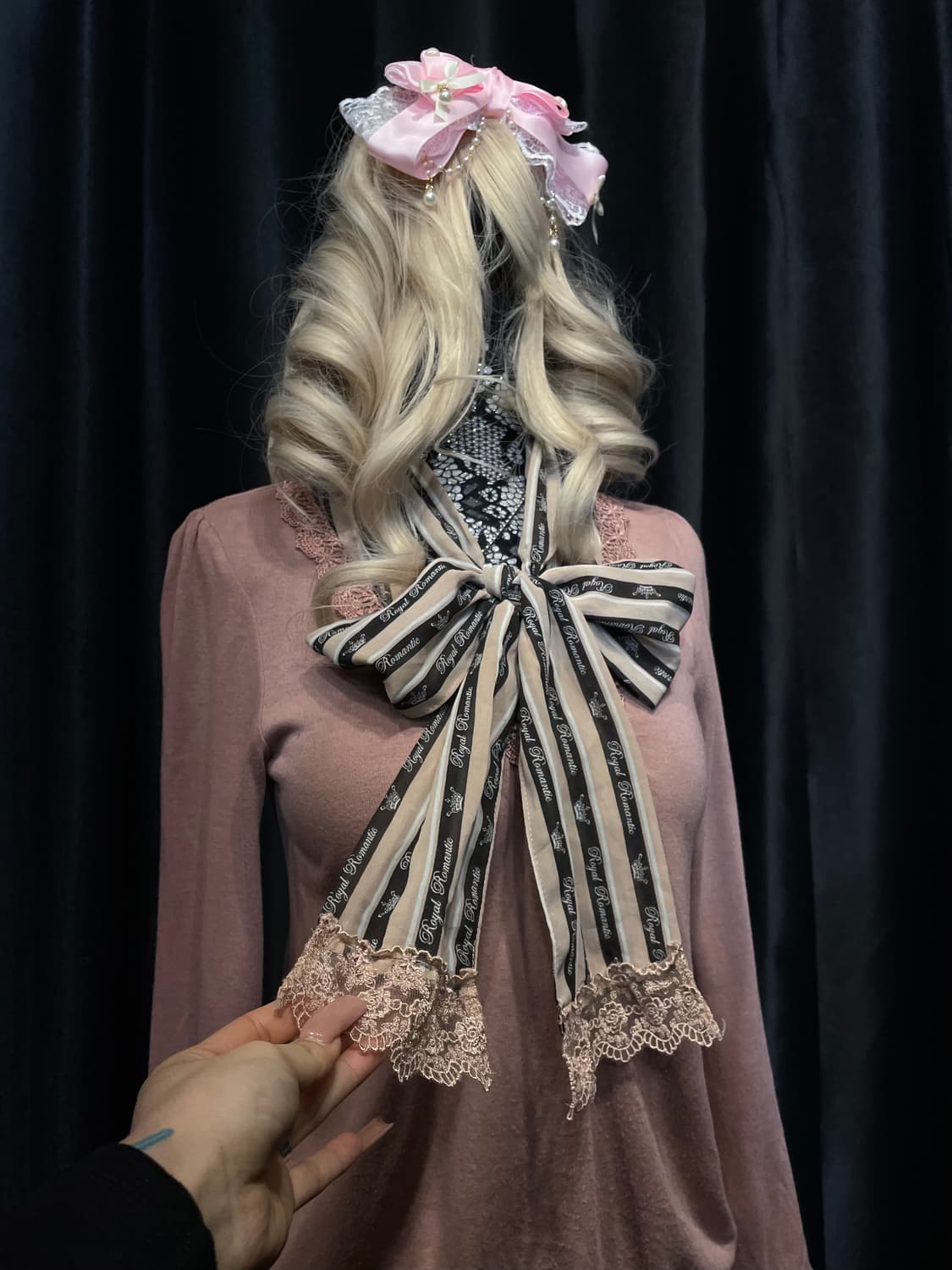 axesfemme 엑시즈팜 히메갸루 리본 블라우스 상품이미지4