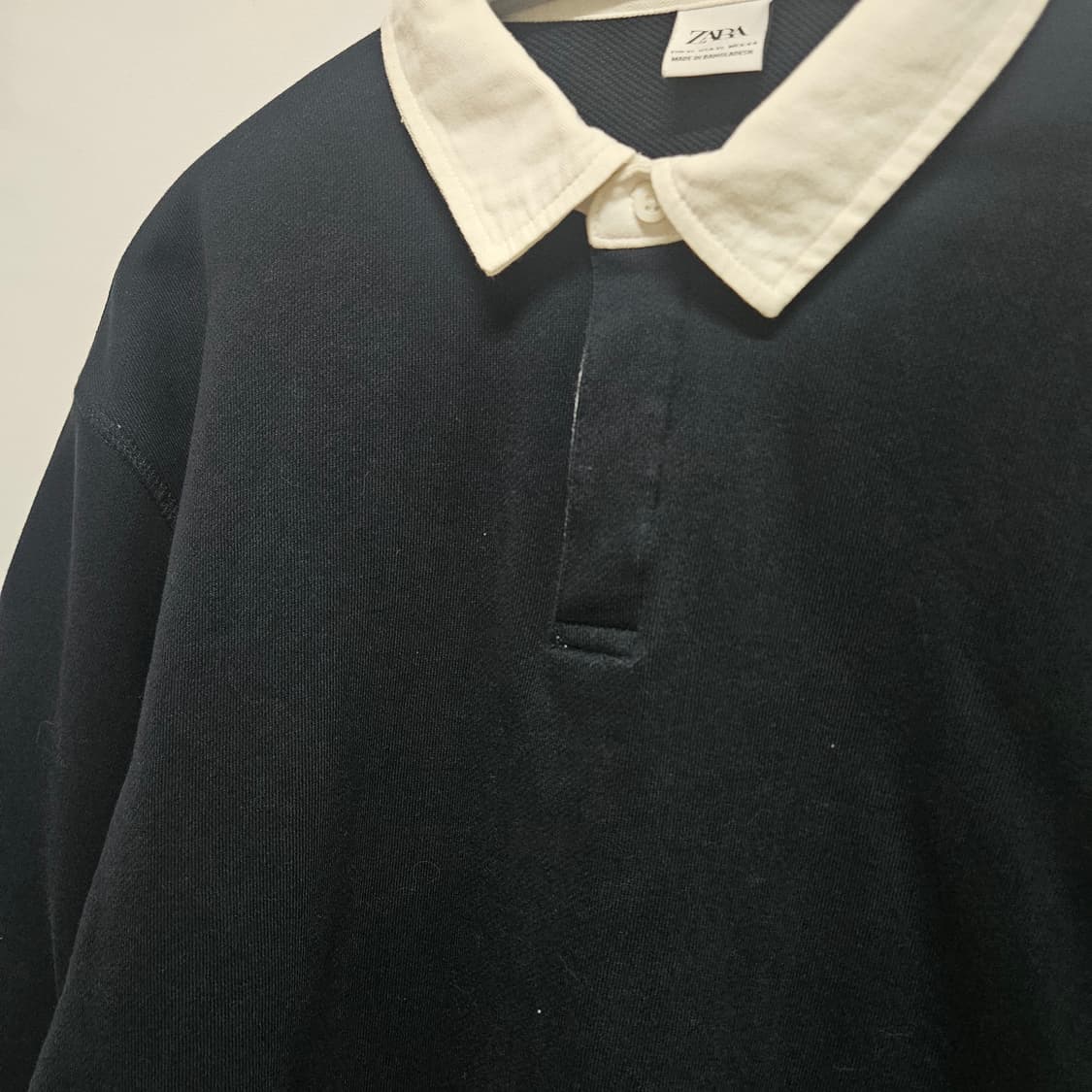 자라 피케 카라 긴팔 티셔츠 XL 상품이미지2
